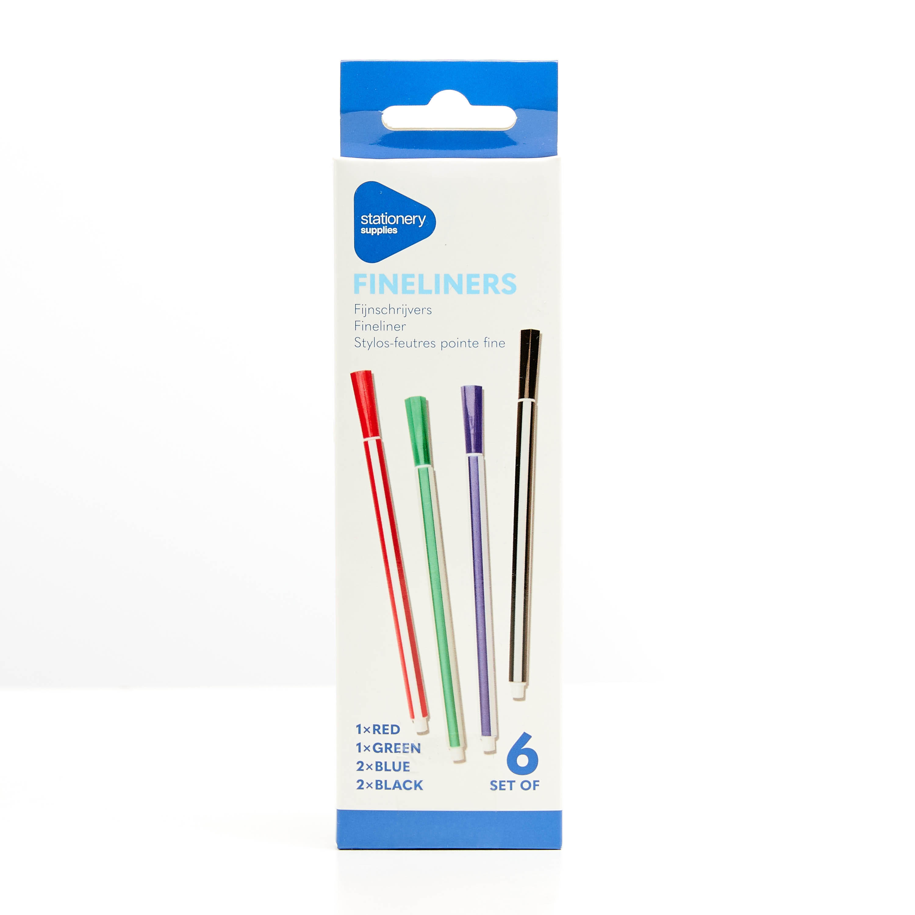 قلم فاين لاينر من فايندز- طقم من 6 قطع-school-stationery-pensandpencils-image-4