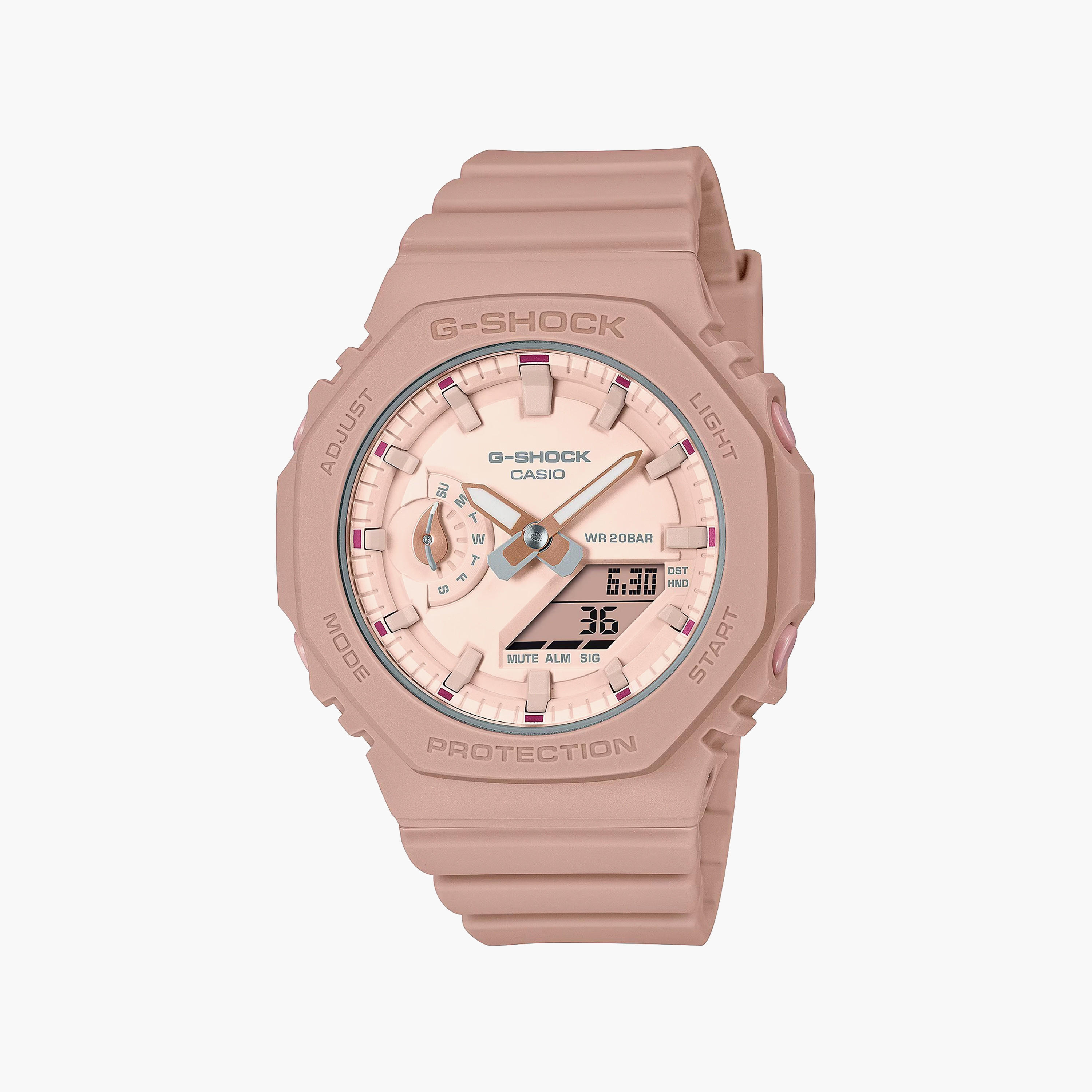 G-SHOCK Women's Pink Analog-Digital Silicone Strap Watch | GMA-S2100NC-4A2DR | 42 MM-women-watchesandjewellery-watches-image-1