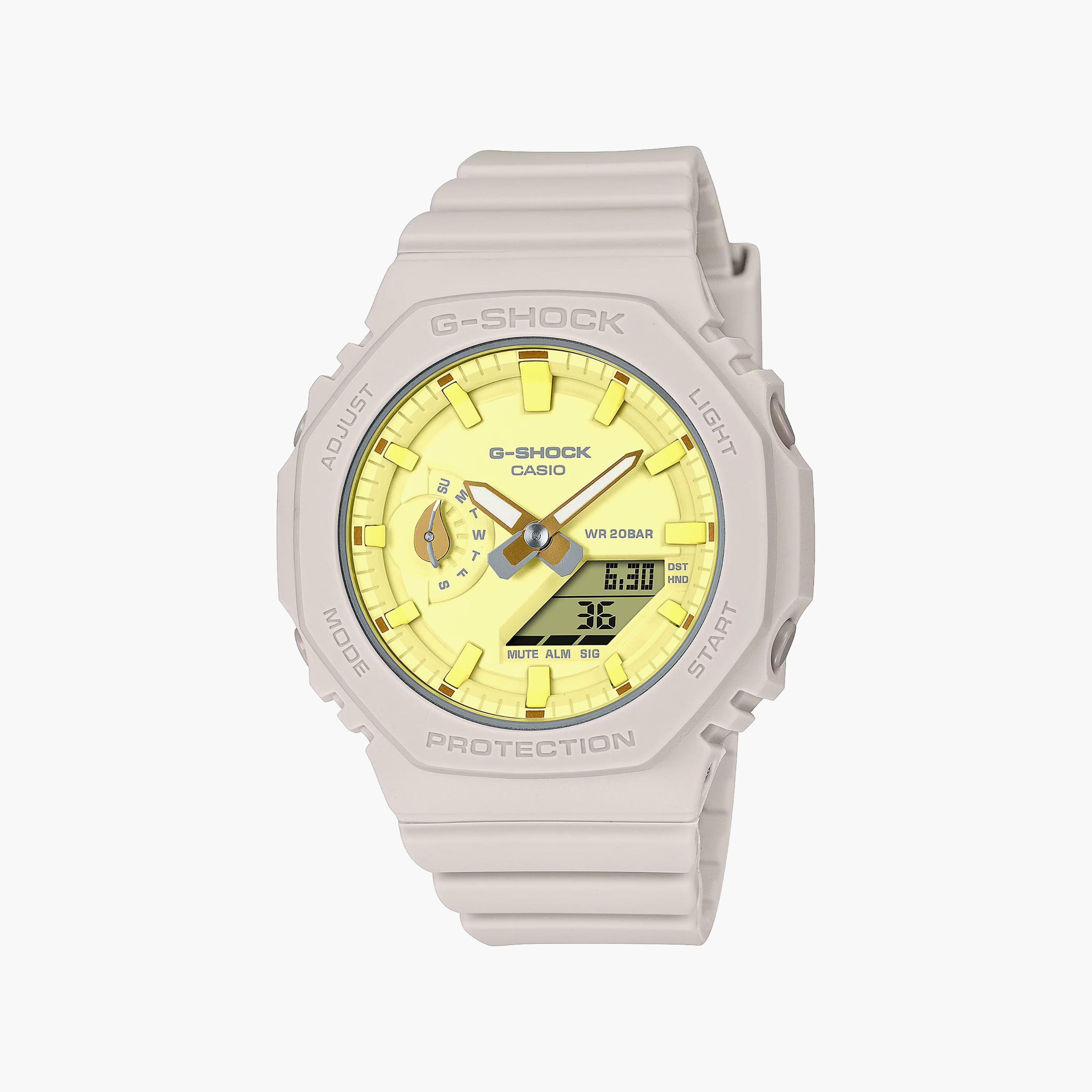 ساعة جيس ذات انالوج بسوار من ميش باللون الفضي | GW0666L1-women-watchesandjewellery-watches-image-1