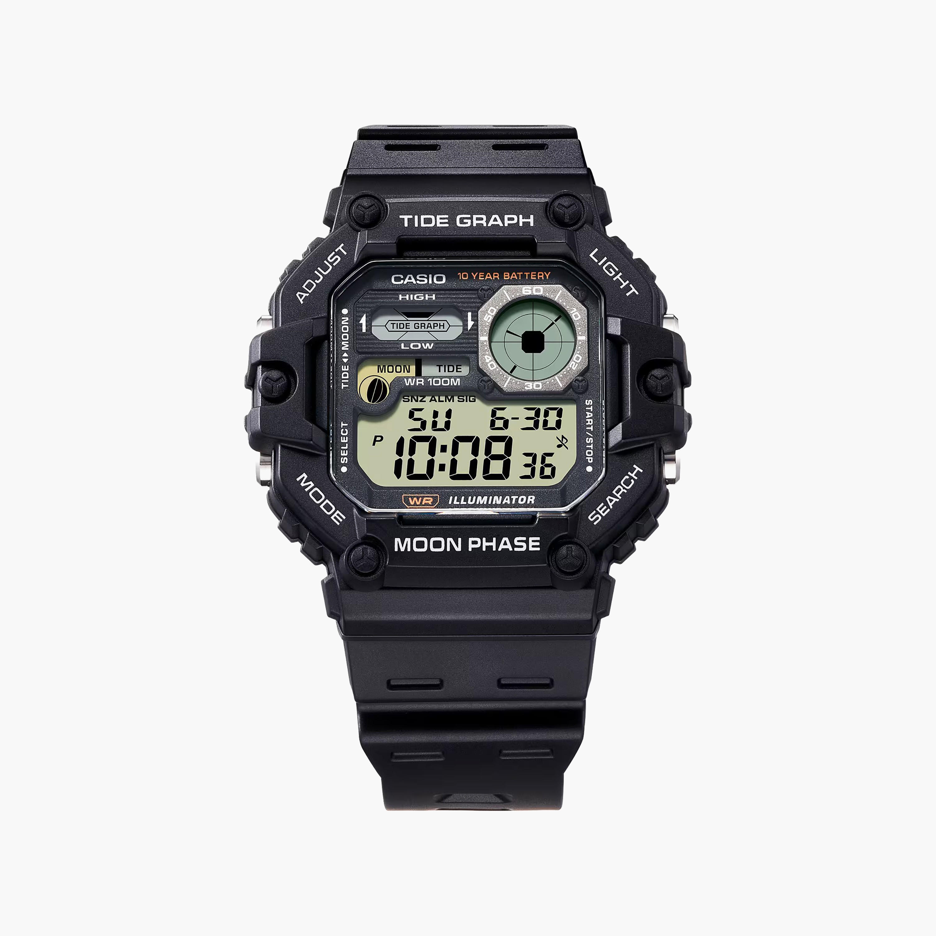 ساعة ذات انالوج من جيس بسوار من سيليكون باللون الأسود للرجال | GW0503G1-men-watchesandjewellery-watches-image-2