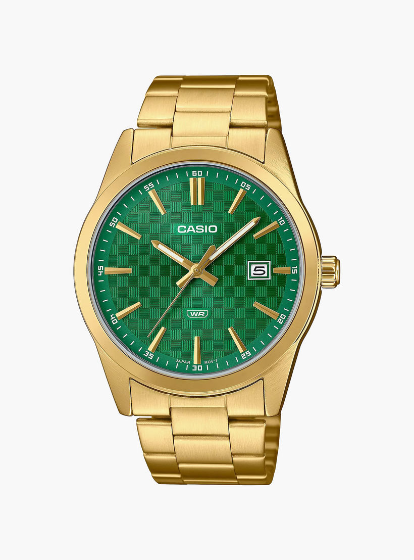 MTP-B135MG-1AVDF | ساعة أنالوج ذهبية بسوار ستانلس ستيل من كاسيو للرجال-men-watchesandjewellery-watches-image-1