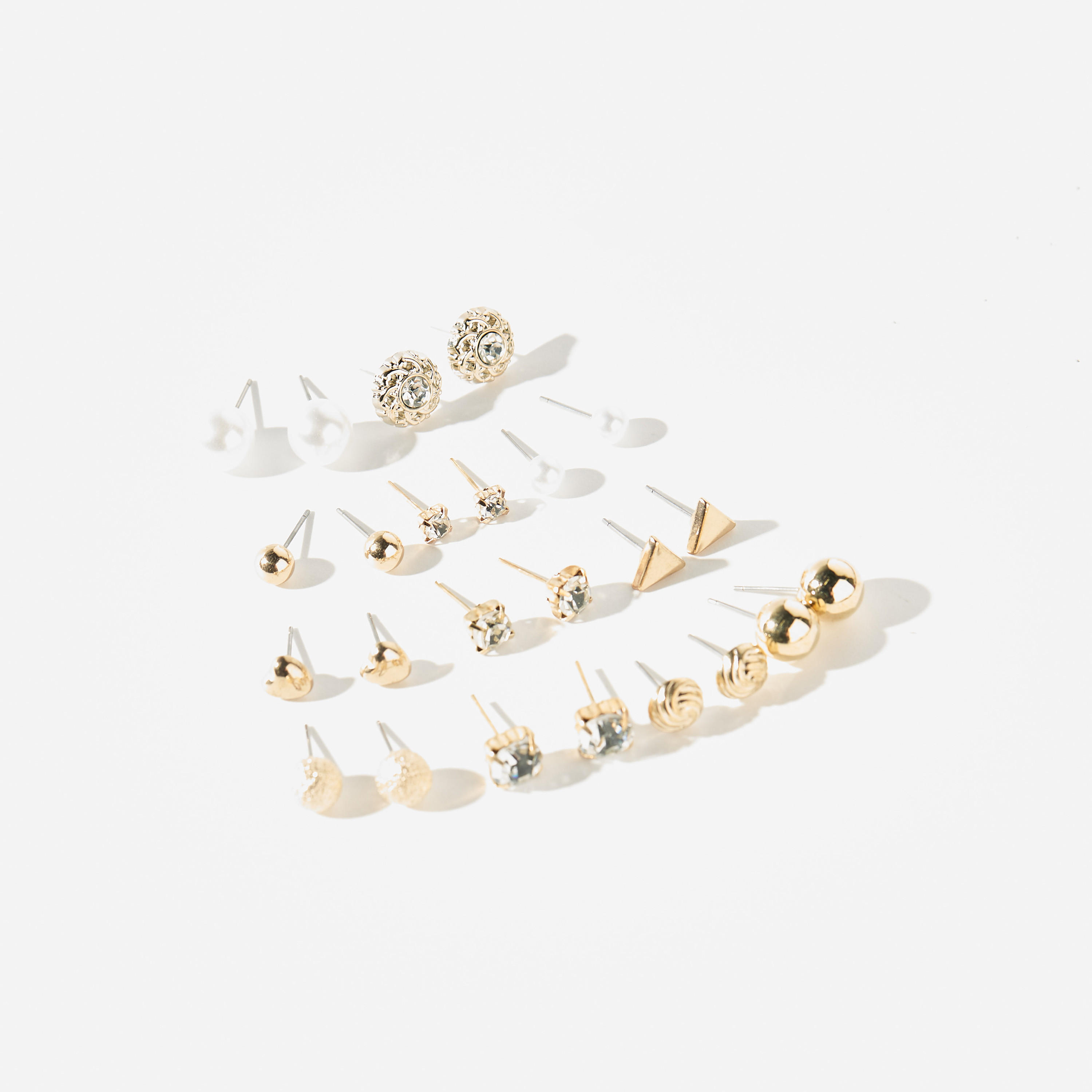 Assorted Earrings with Pushback Closure - Set of 12-women-watchesandjewellery-jewellery-earrings-image-2