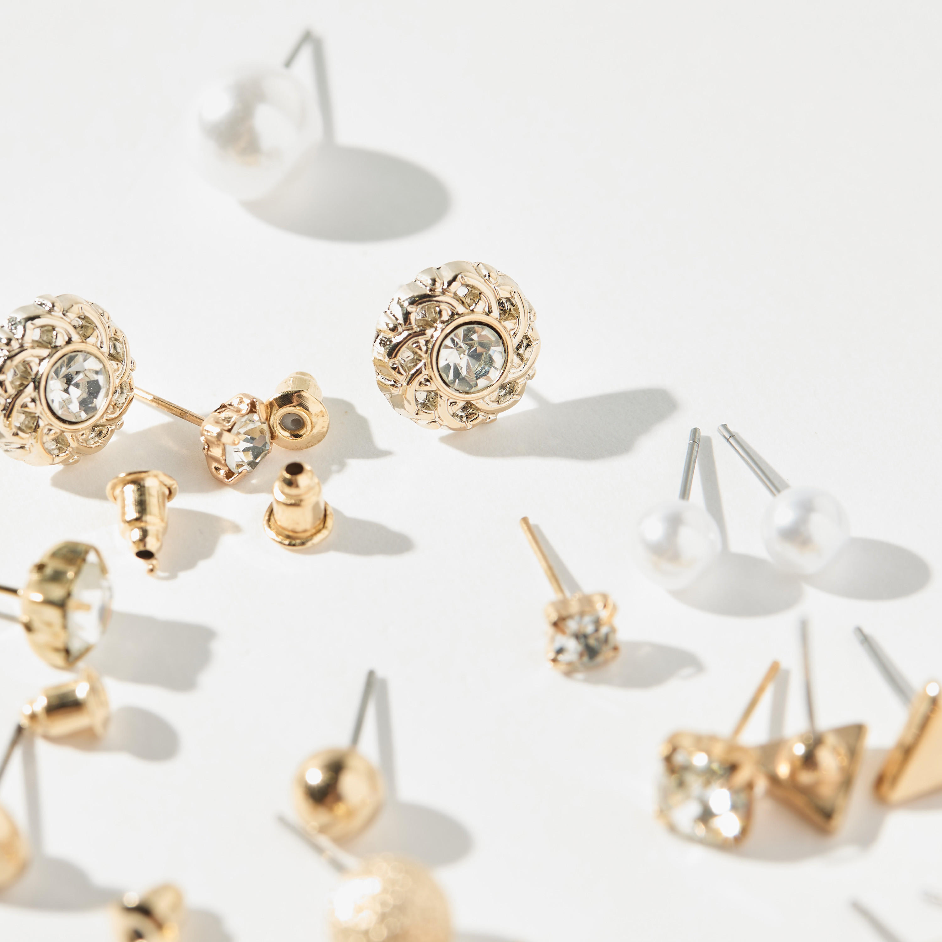 Assorted Earrings with Pushback Closure - Set of 12-women-watchesandjewellery-jewellery-earrings-image-4