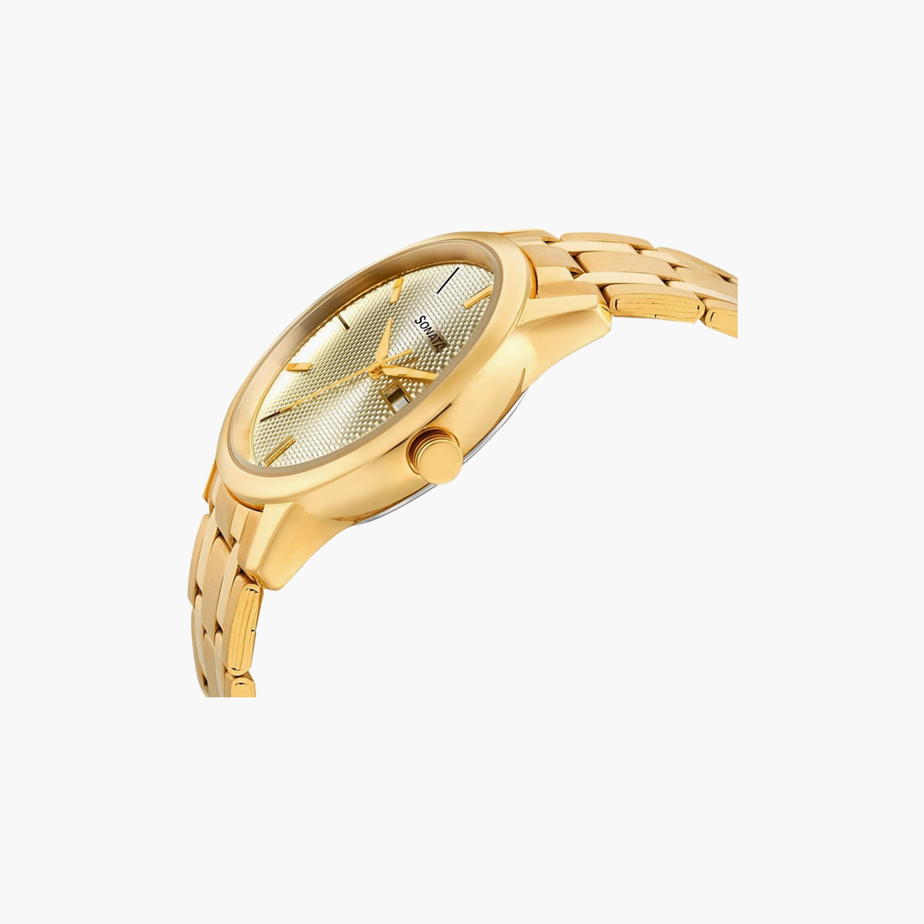ساعة جيس ذات انالوج بسوار ستانلس ستيل باللون الذهبي | GW0549L2-men-watchesandjewellery-watches-image-4