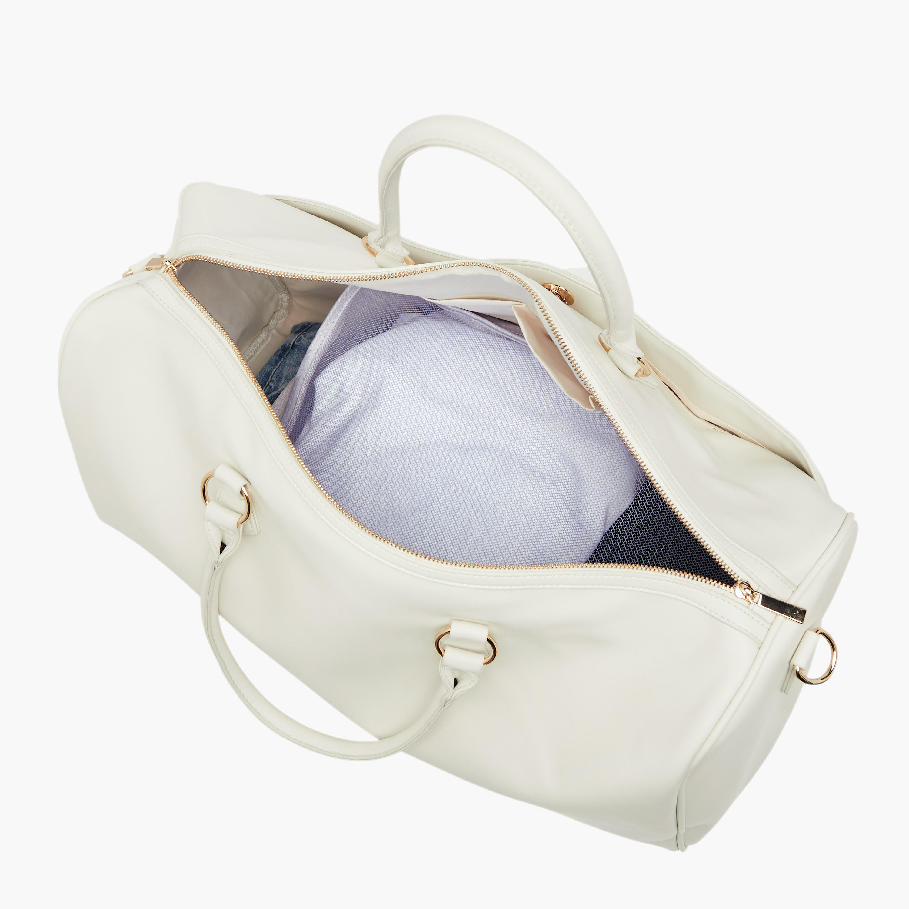 شنطة دافل بارزة الملمس بمقابض مزدوجة وسحّاب إغلاق من سيليست-travel-luggagesandbags-dufflebags-image-7