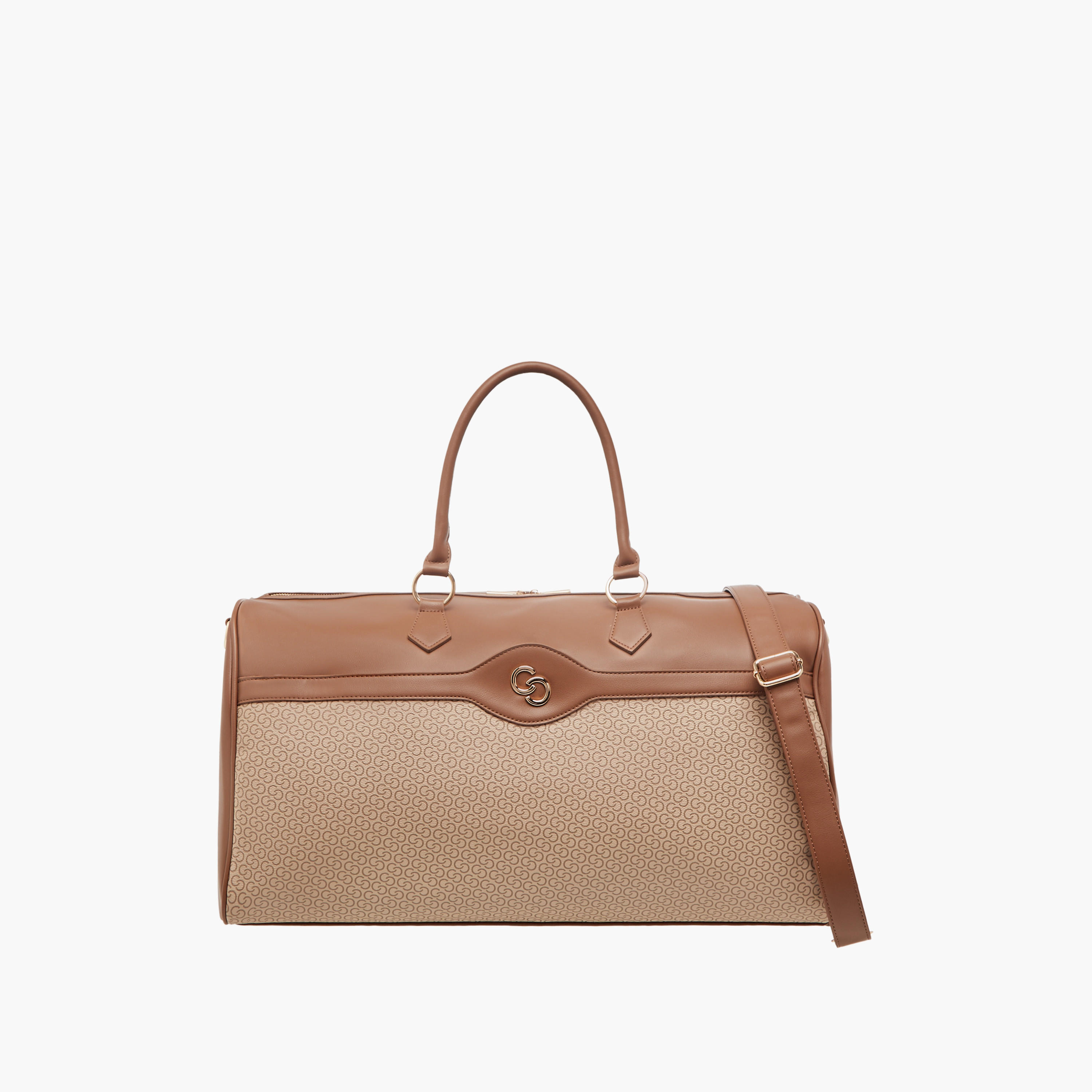 شنطة دافل بارزة الملمس بمقابض مزدوجة وسحّاب إغلاق من سيليست-travel-luggagesandbags-dufflebags-image-1
