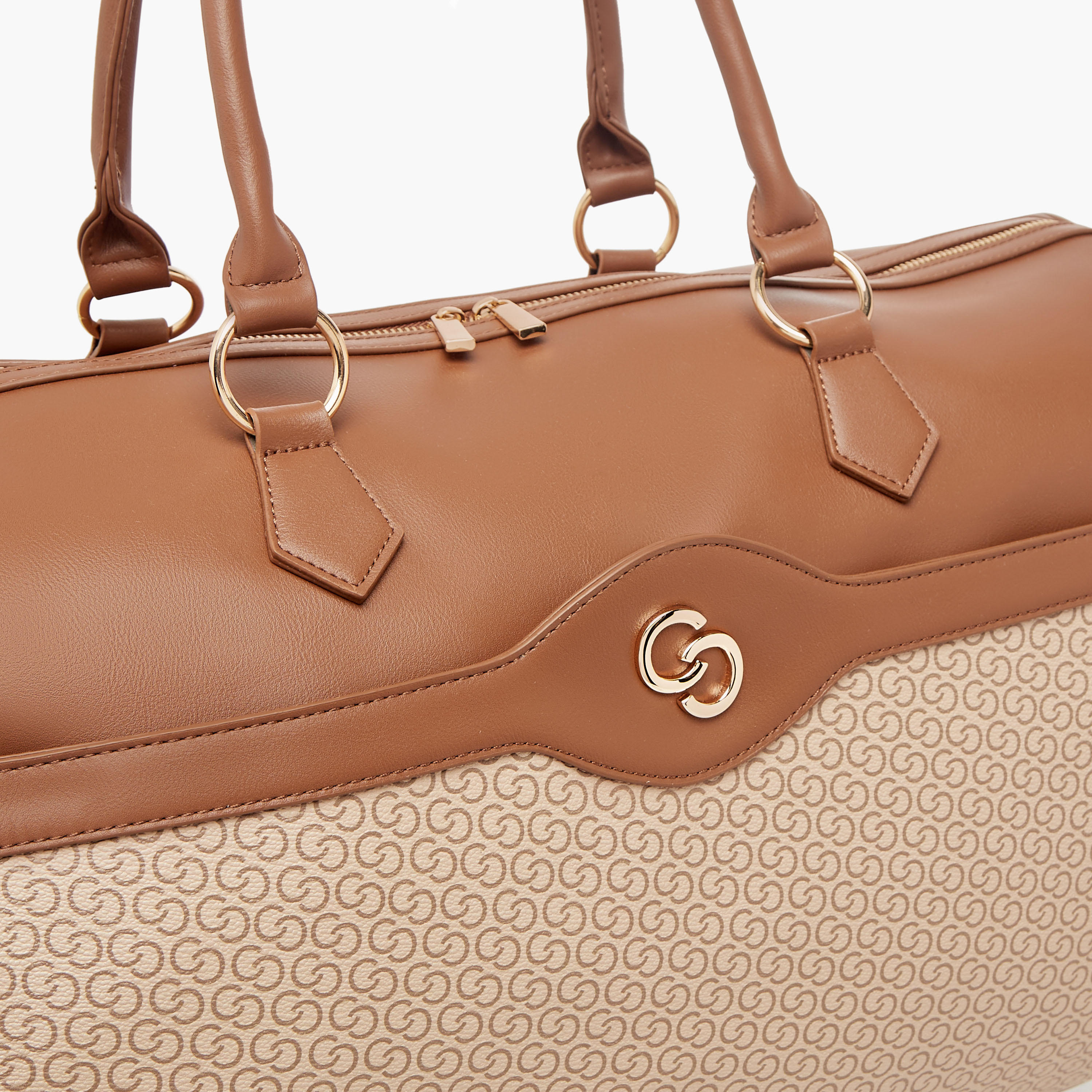 شنطة دافل بارزة الملمس بمقابض مزدوجة وسحّاب إغلاق من سيليست-travel-luggagesandbags-dufflebags-image-11
