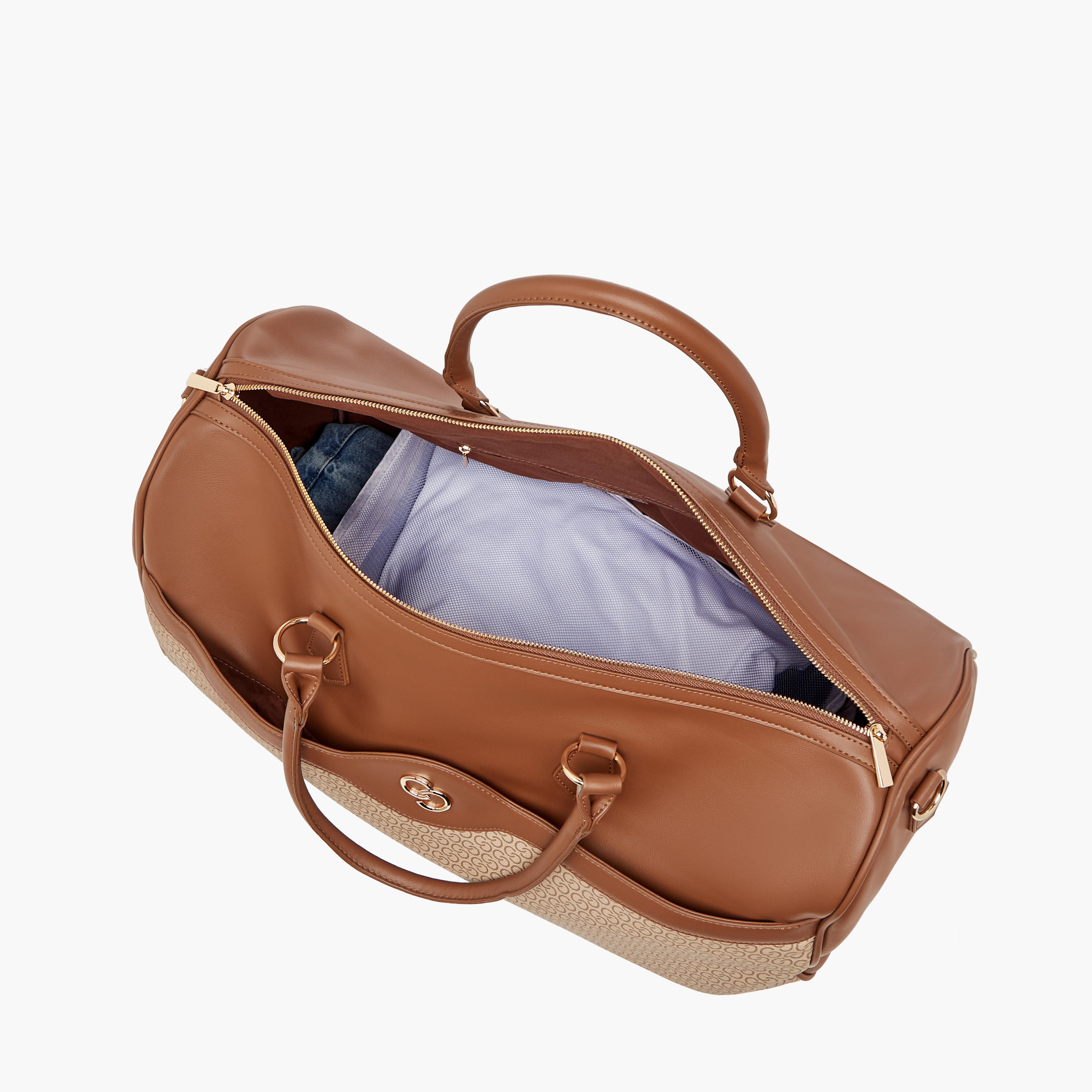 شنطة دافل بارزة الملمس بمقابض مزدوجة وسحّاب إغلاق من سيليست-travel-luggagesandbags-dufflebags-image-6