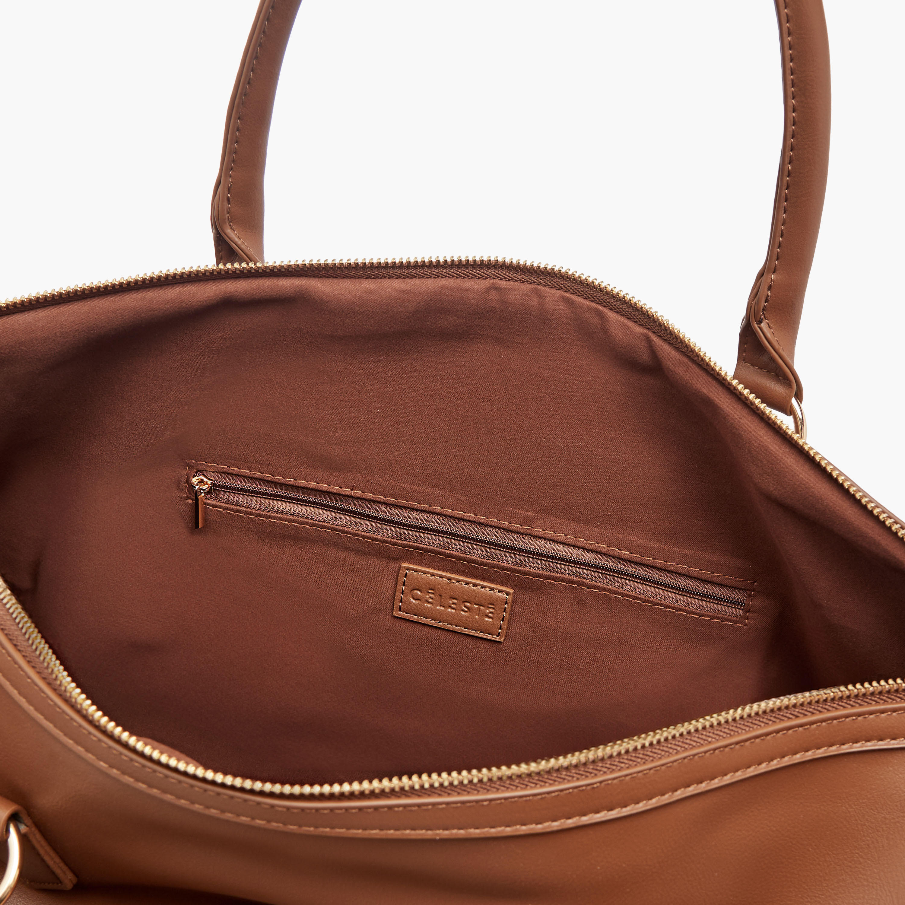 شنطة دافل بارزة الملمس بمقابض مزدوجة وسحّاب إغلاق من سيليست-travel-luggagesandbags-dufflebags-image-14