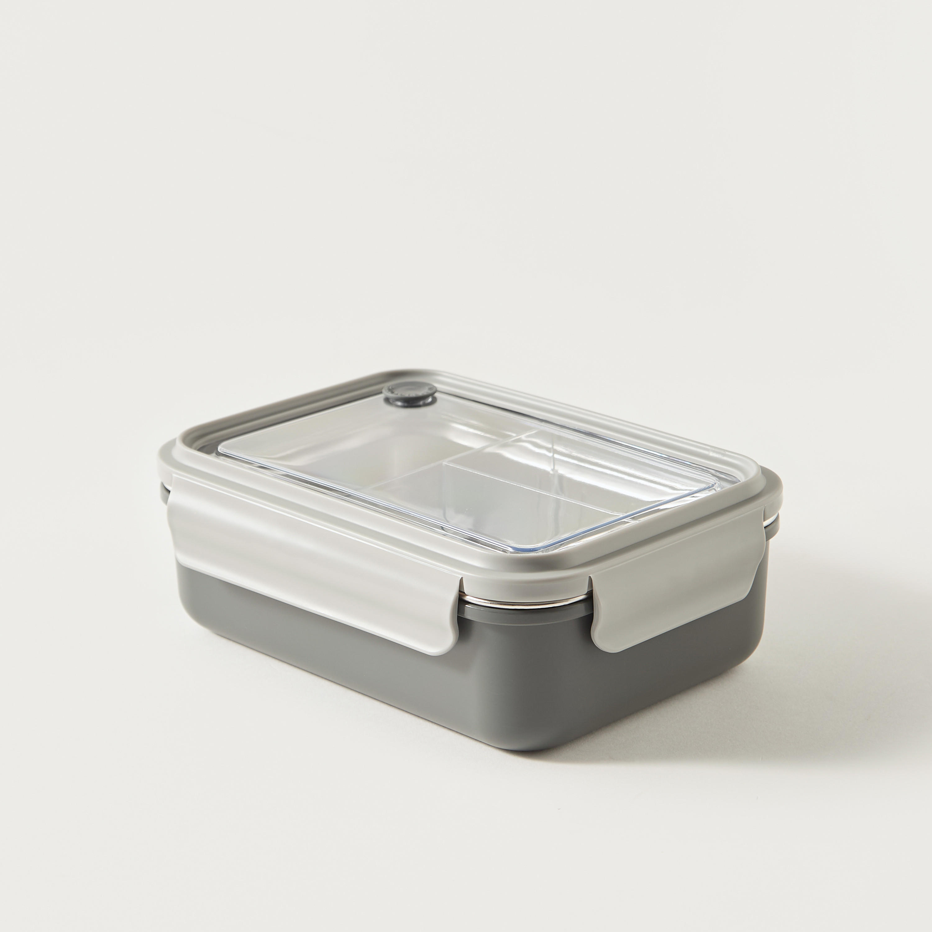 صندوق غداء سادة مقسم مع شوكة قابلة للطي-school-lunchessentials-lunchboxes-image-1