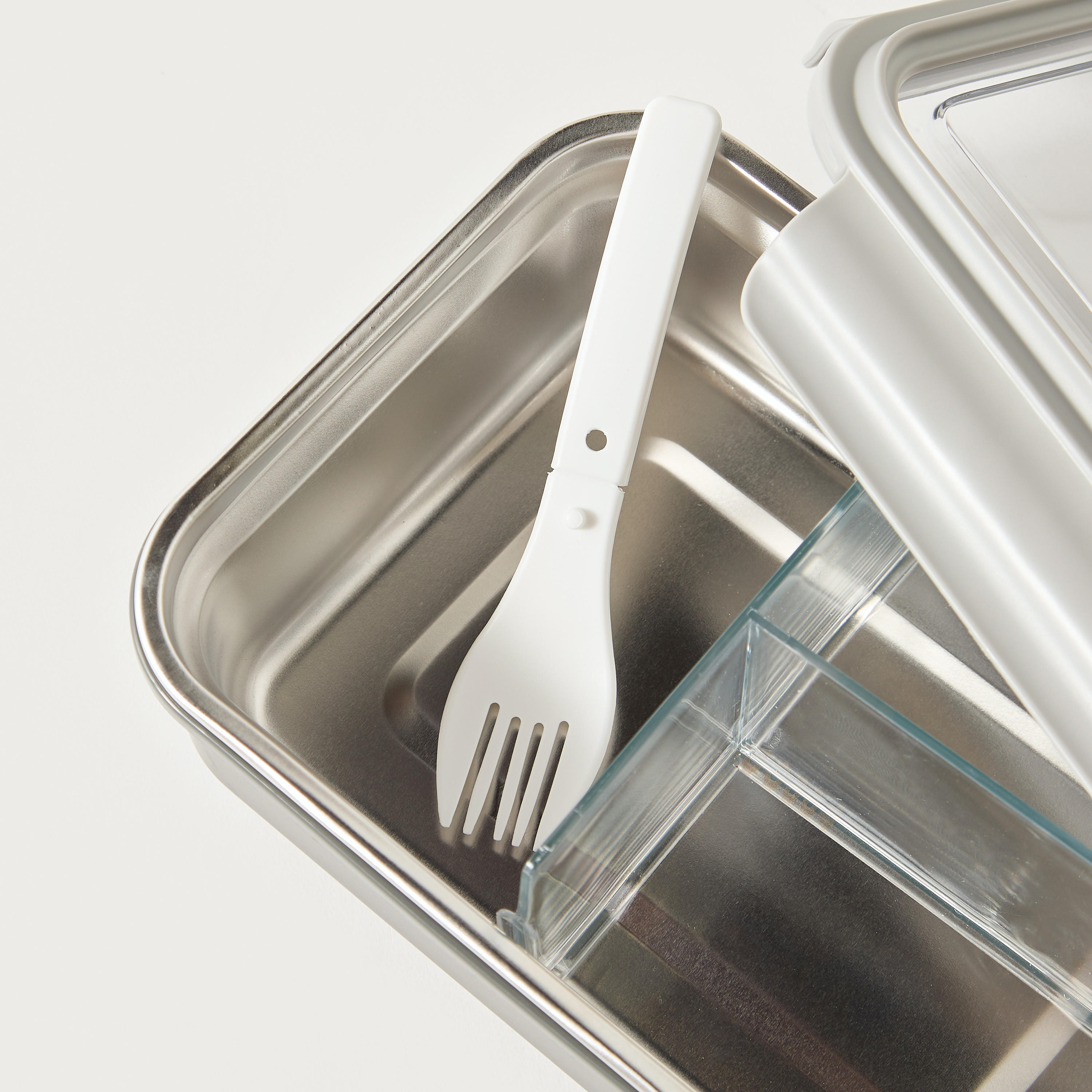صندوق غداء سادة مقسم مع شوكة قابلة للطي-school-lunchessentials-lunchboxes-image-4