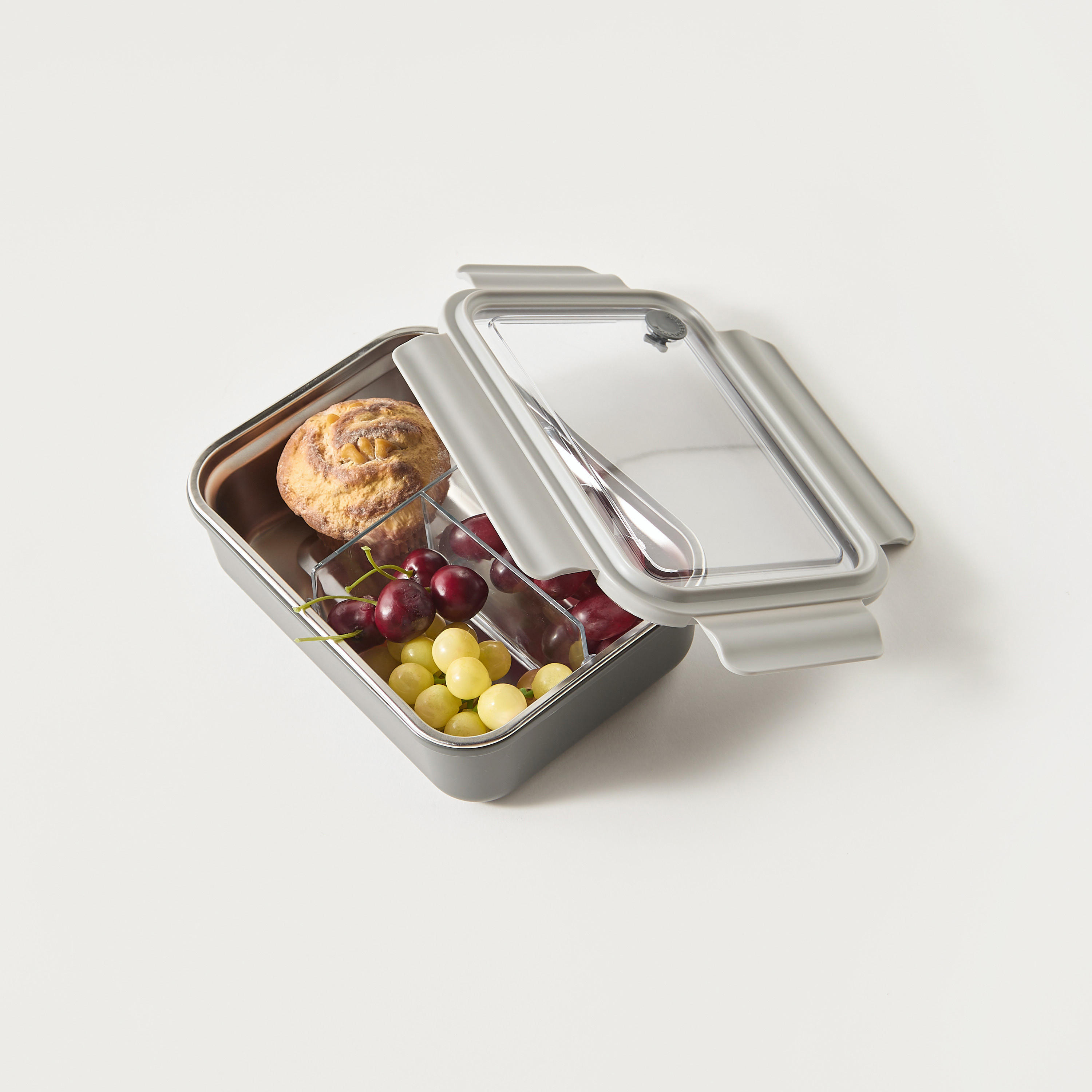 صندوق غداء سادة مقسم مع شوكة قابلة للطي-school-lunchessentials-lunchboxes-image-6