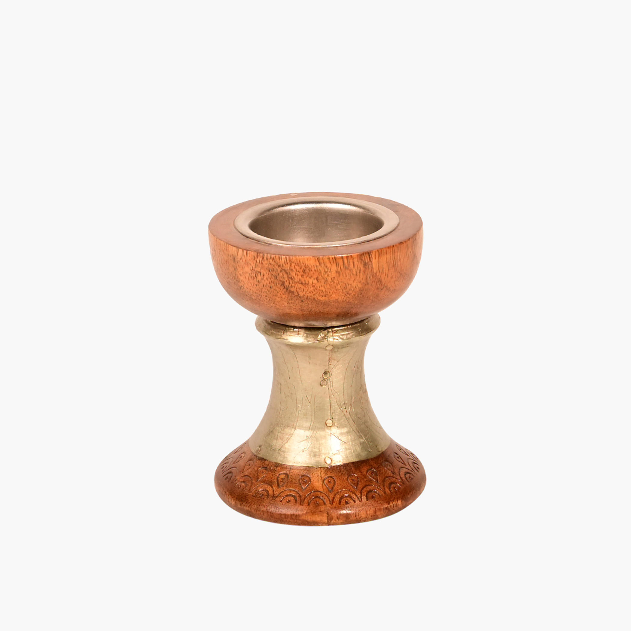 Home Carving Wooden Candleholder-household-decor-candleholdersandlanterns-image-1