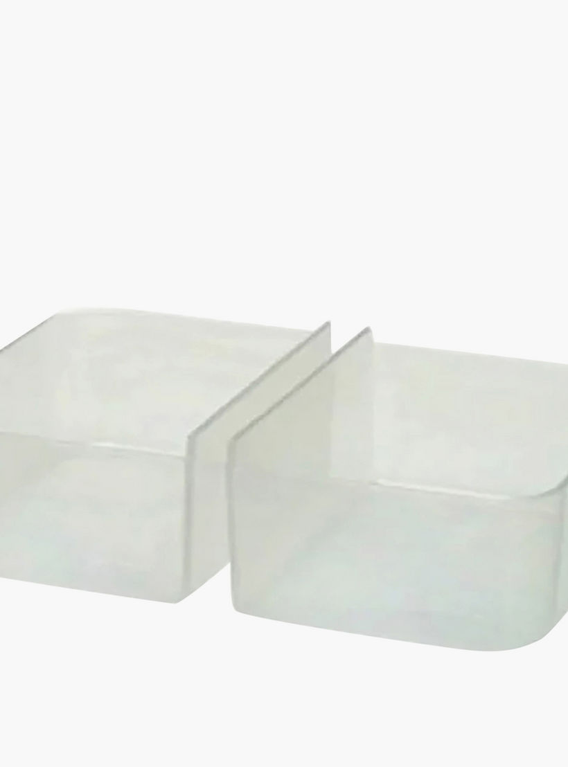LocknLock Classic Rectangular 2-Compartment Food Container with Clip Lock Lid - 460 ml-household-kitchen-foodstorage-containers-image-1