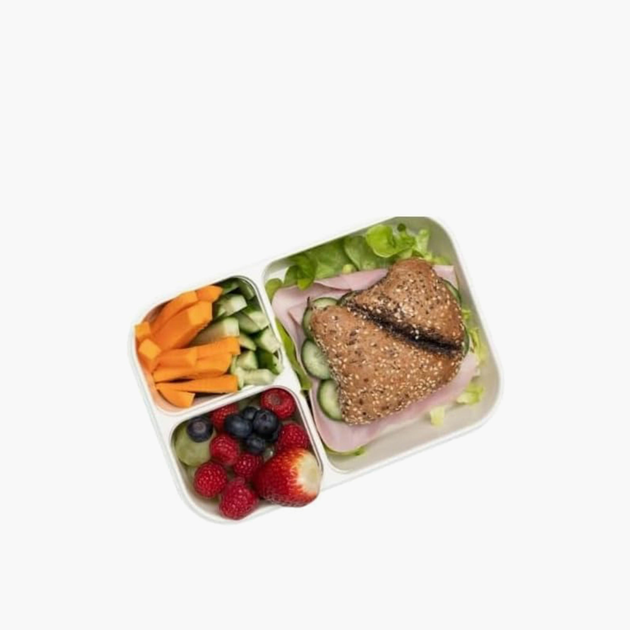 صندوق غداء 3 أقسام بغطاء بقفل بمشبك من من لوك آند لوك - 980 مل-school-lunchessentials-lunchboxes-image-3
