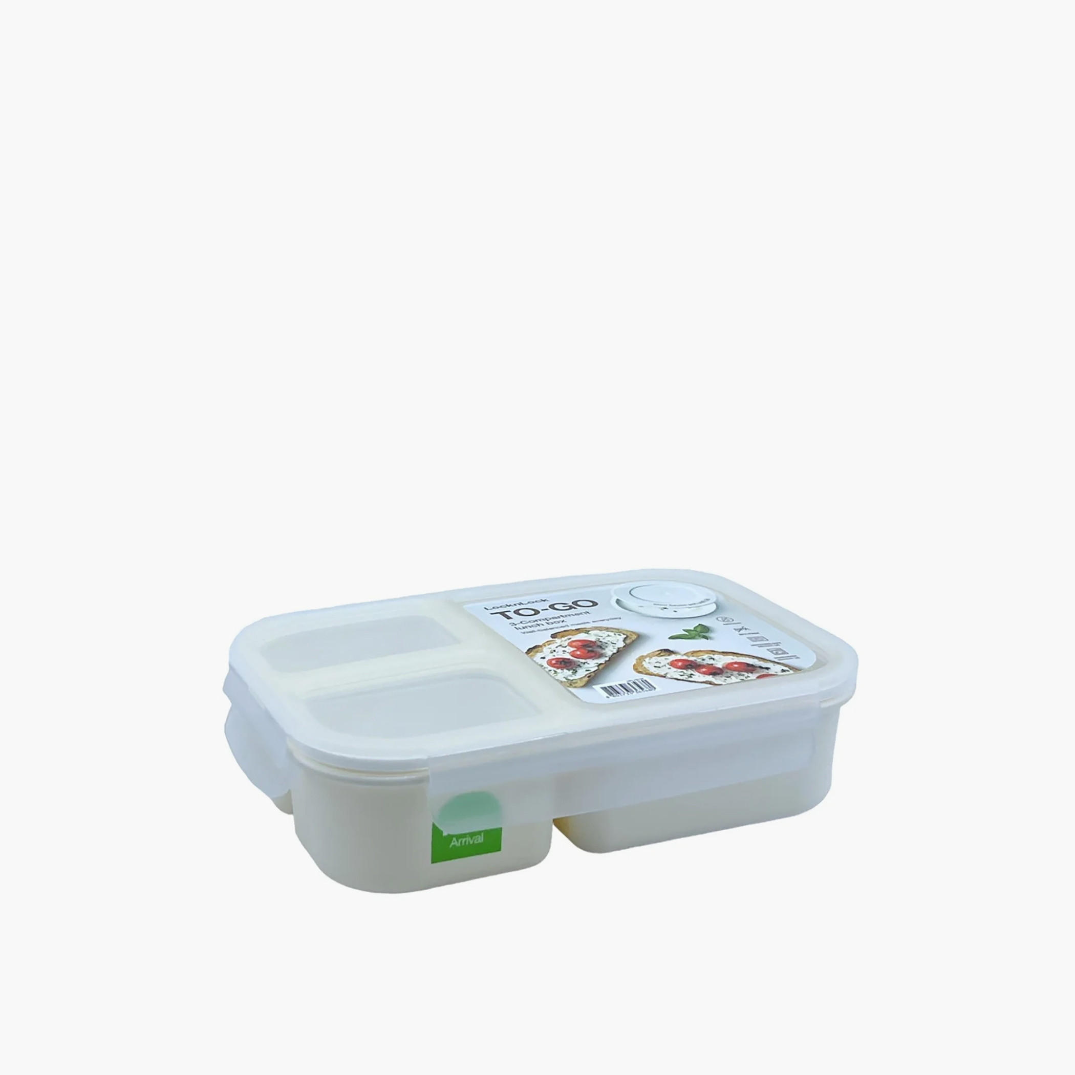 صندوق غداء 3 أقسام بغطاء بقفل بمشبك من من لوك آند لوك - 980 مل-school-lunchessentials-lunchboxes-image-6
