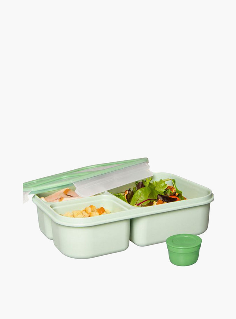 LocknLock Rectangular 3-Compartment Lunch Box with Clip Lock Lid - 980 ml-school-lunchessentials-lunchboxes-image-6