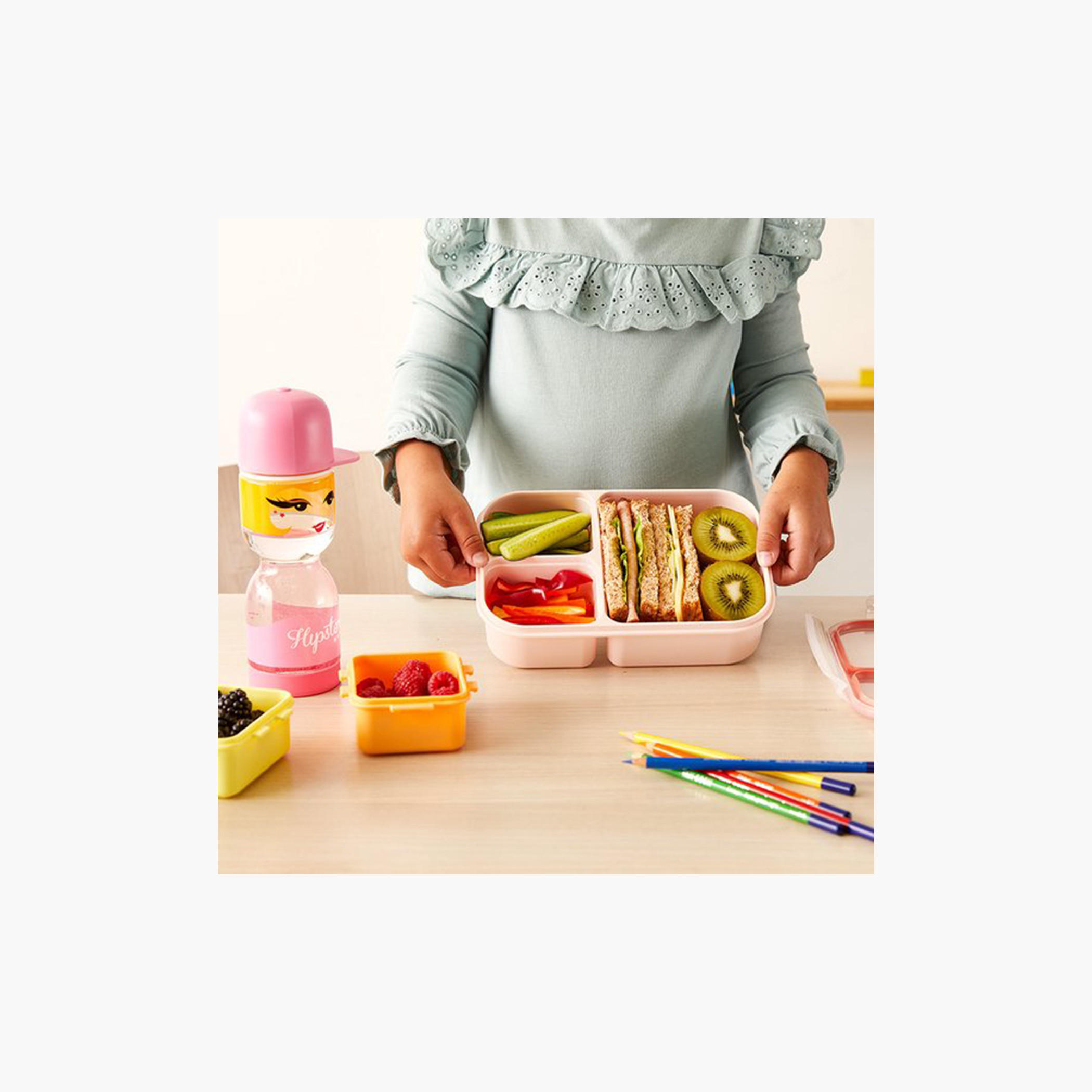 صندوق غداء مستطيل بـ 3 أقسام من لوك أن لوك - 980 مل-school-lunchessentials-lunchboxes-image-3