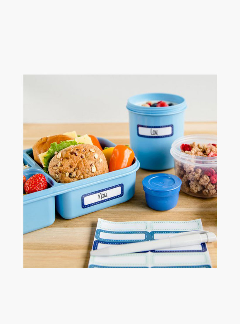 LocknLock Solid Divided Lunch Box with Clip Lock Lid - 980 ml-school-lunchessentials-lunchboxes-image-4