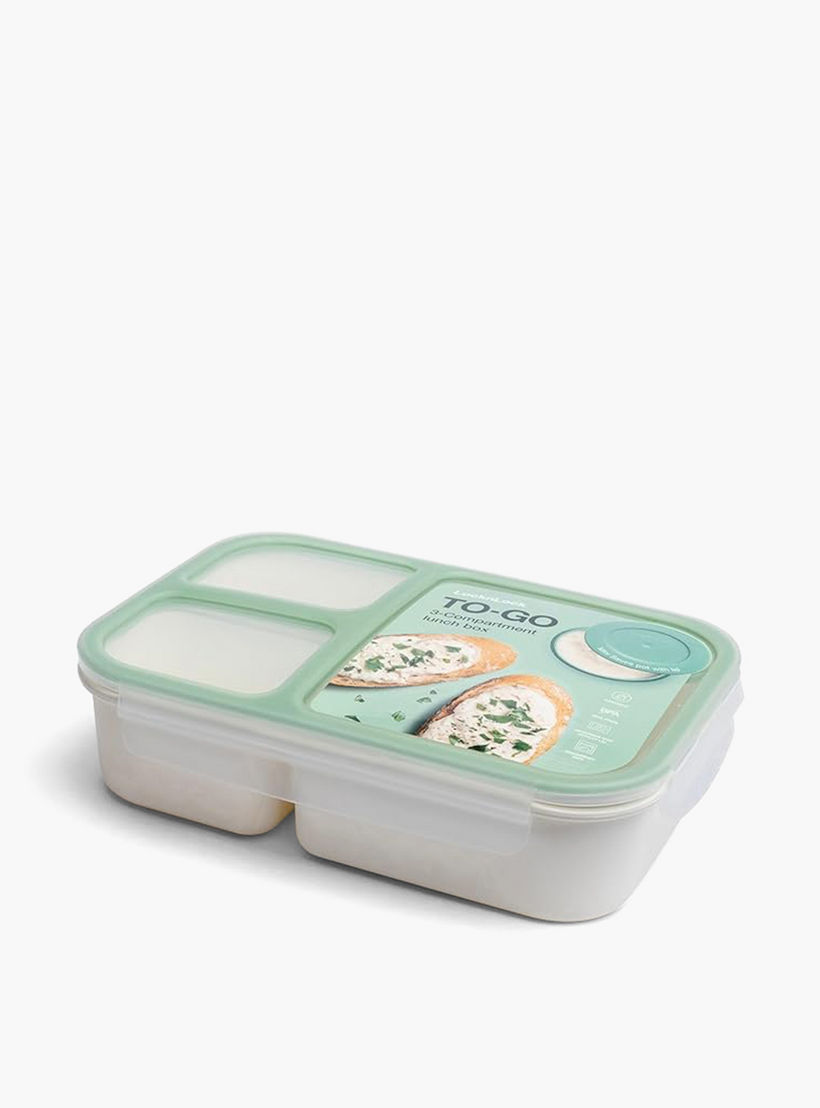 LocknLock Solid Divided Lunch Box with Clip Lock Lid - 1.5 L-school-lunchessentials-lunchboxes-image-1