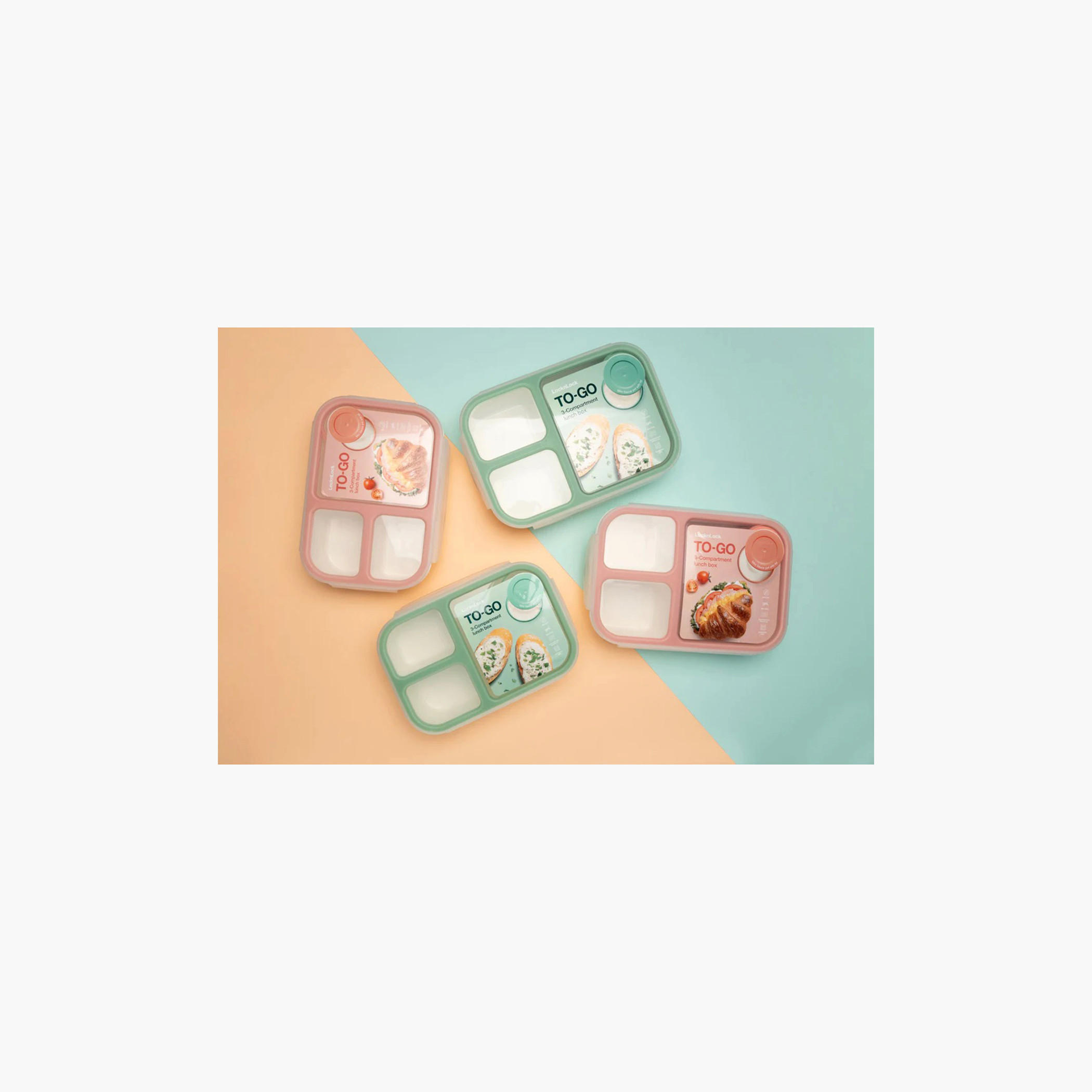 صندوق غداء مستطيل بـ3 أقسام من لوك أند لوك - 1.5 لتر-school-lunchessentials-lunchboxes-image-4