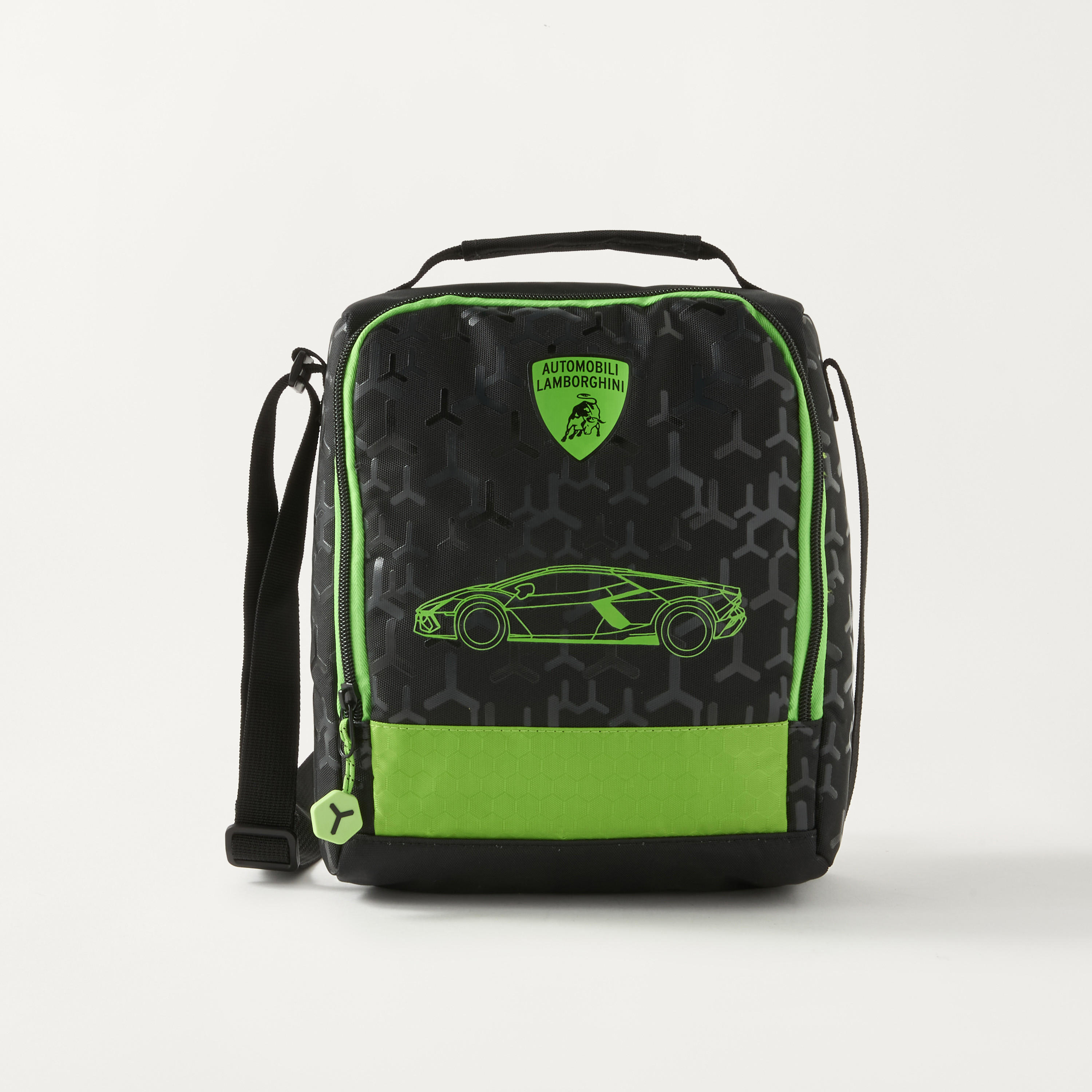 Lamborghini Print Lunch Bag with Top Handle and Adjustable Strap-school-lunchessentials-lunchbags-image-1