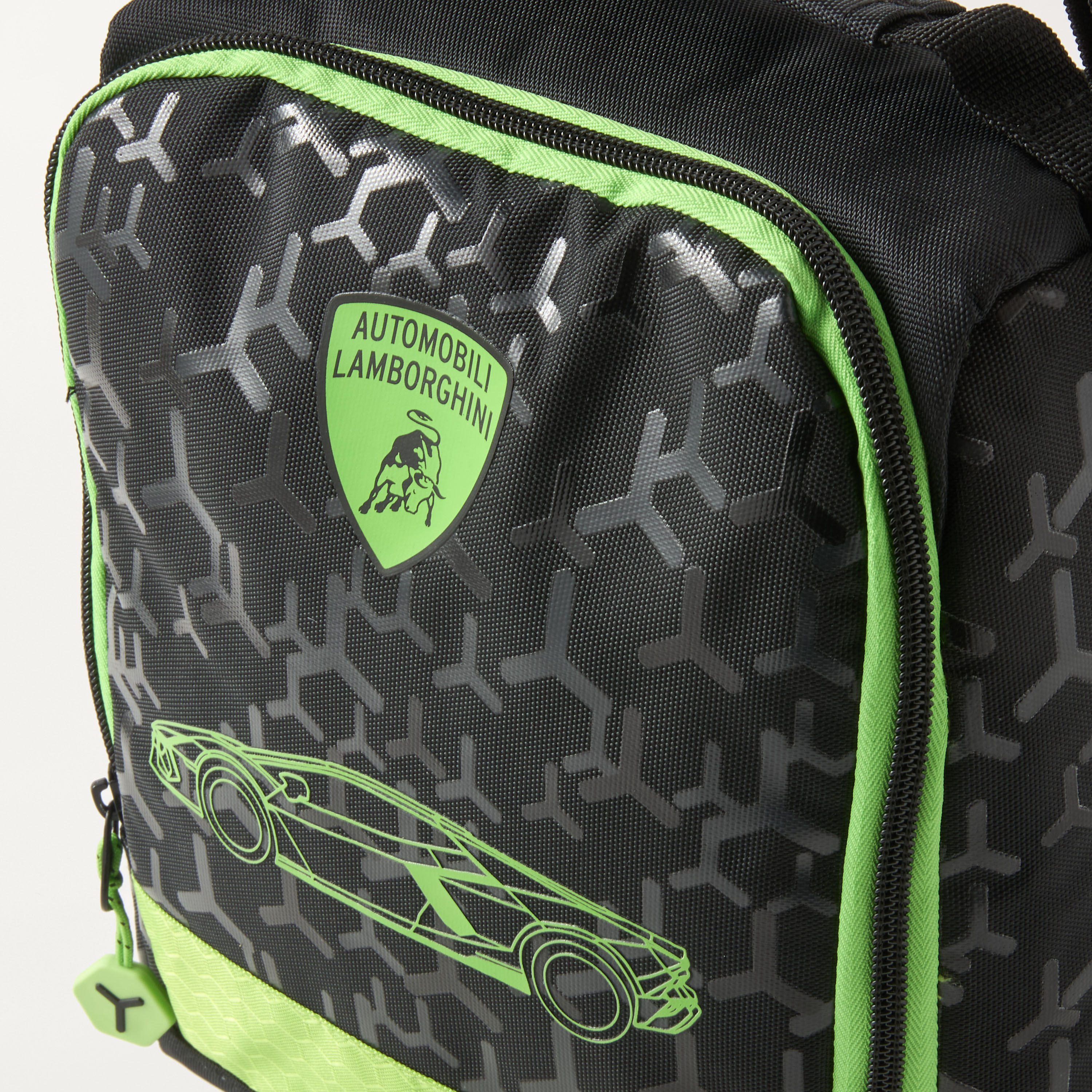 Lamborghini Print Lunch Bag with Top Handle and Adjustable Strap-school-lunchessentials-lunchbags-image-3