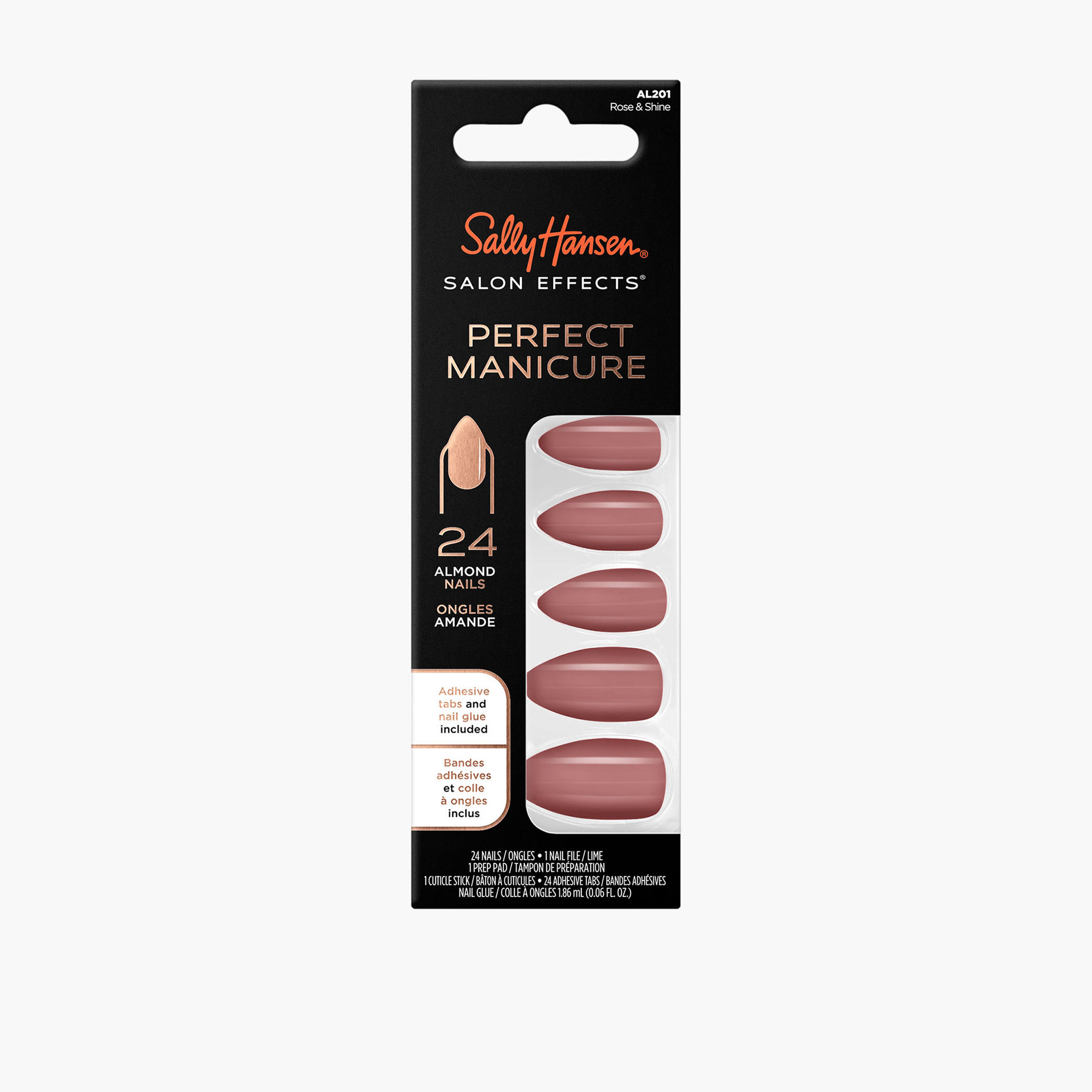 Sally Hansen Salon Effects Perfect Manicure 24-Piece Almond Shaped Nails Set-beautyandpersonalcare-makeup-nails-artificialnails-image-1