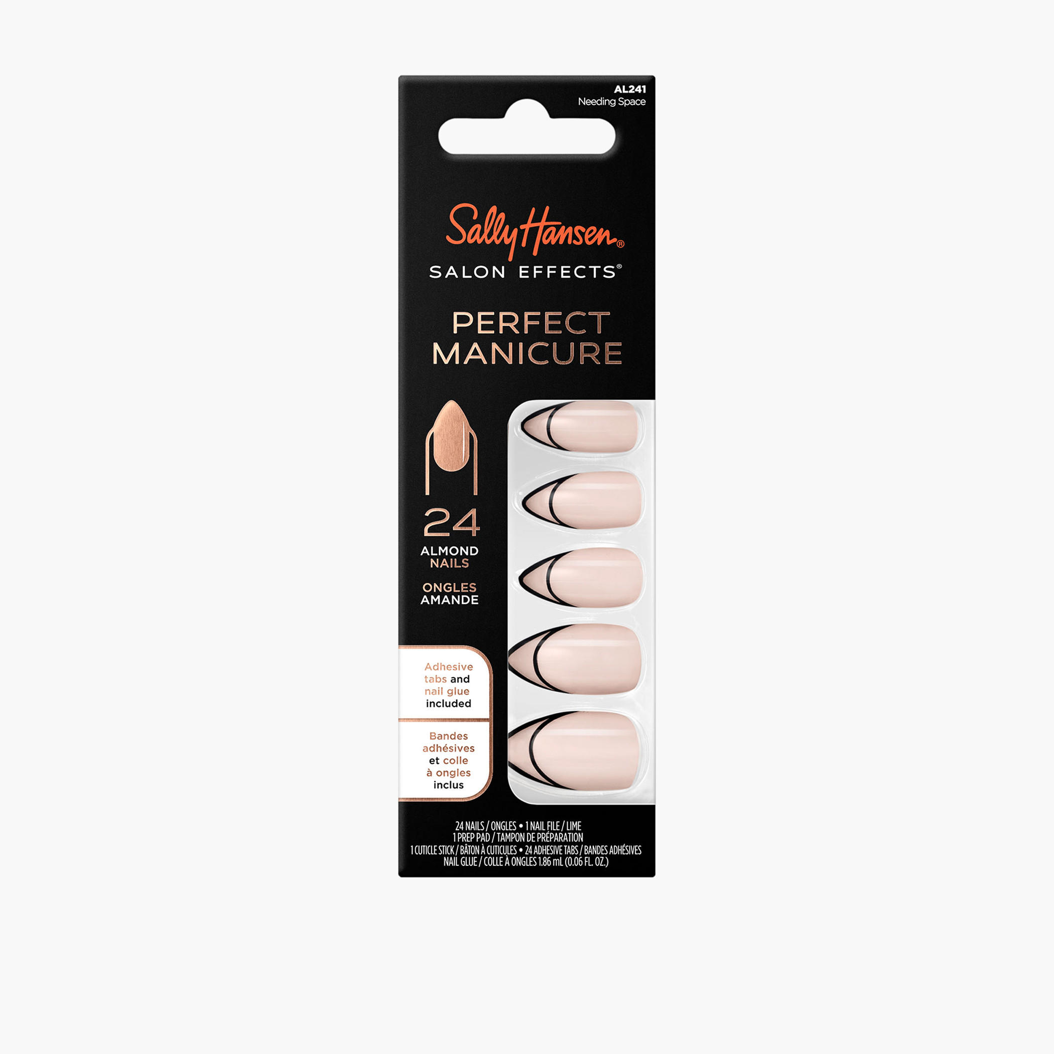 Sally Hansen Salon Effects Perfect Manicure 24-Piece Almond Shaped Nails Set-beautyandpersonalcare-makeup-nails-artificialnails-image-1