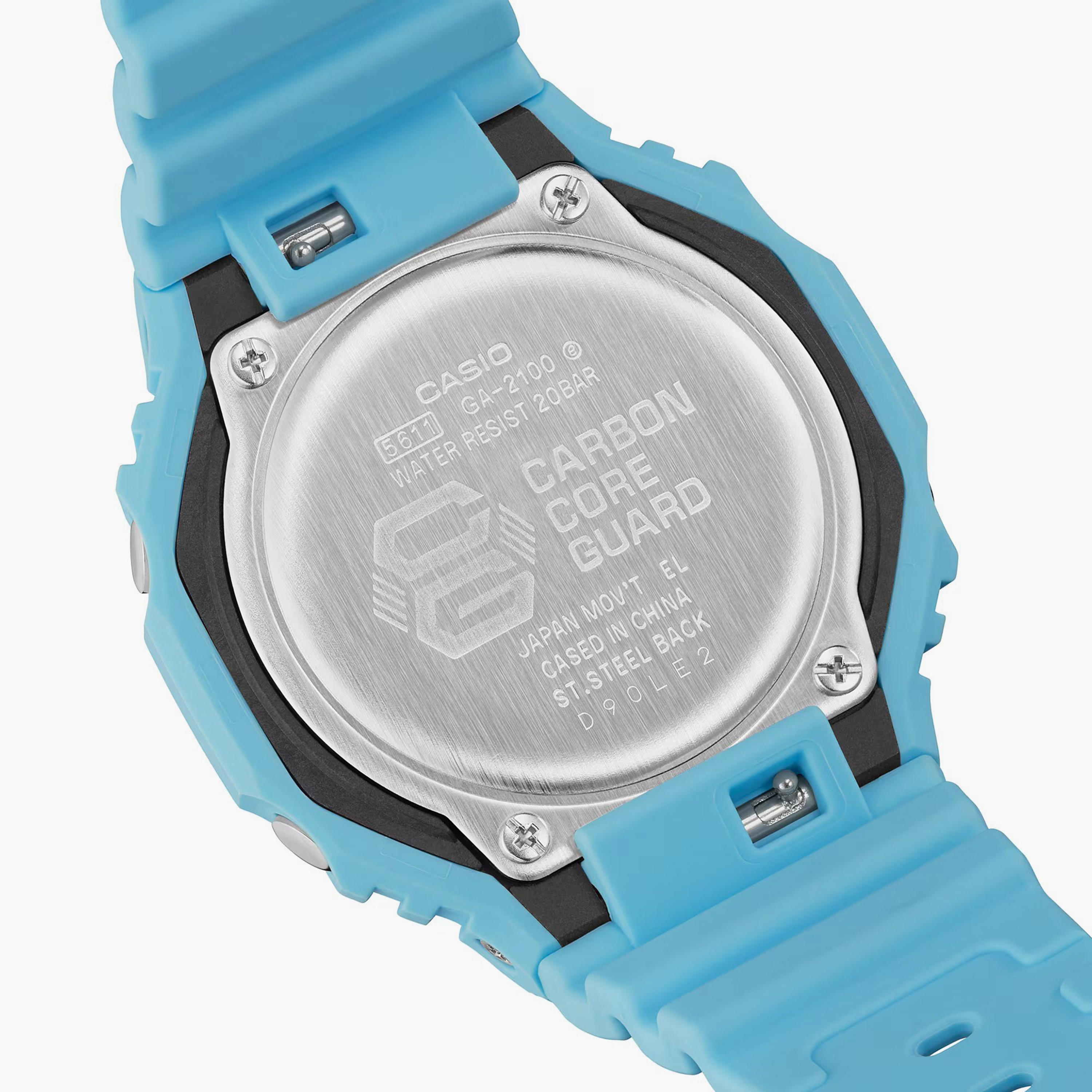 G-SHOCK Men's Blue Analog-Digital Silicone Strap Watch | GA-2100-2A2 | 45 MM-men-watchesandjewellery-watches-image-3