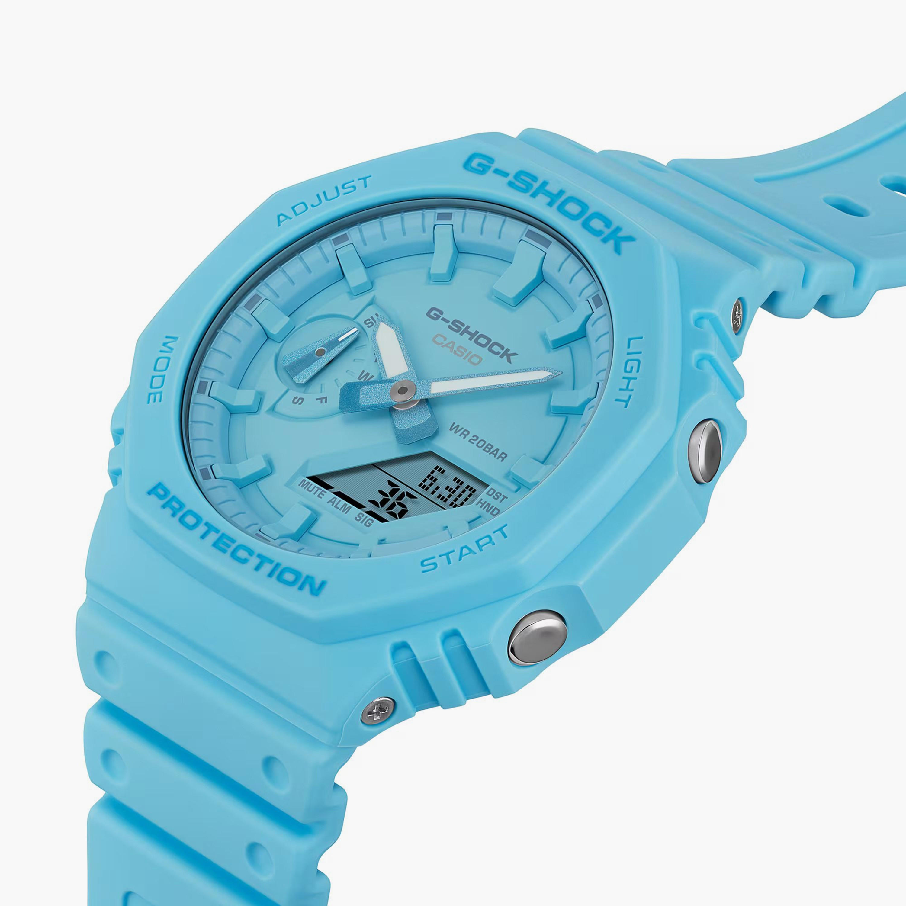 G-SHOCK Men's Blue Analog-Digital Silicone Strap Watch | GA-2100-2A2 | 45 MM-men-watchesandjewellery-watches-image-5