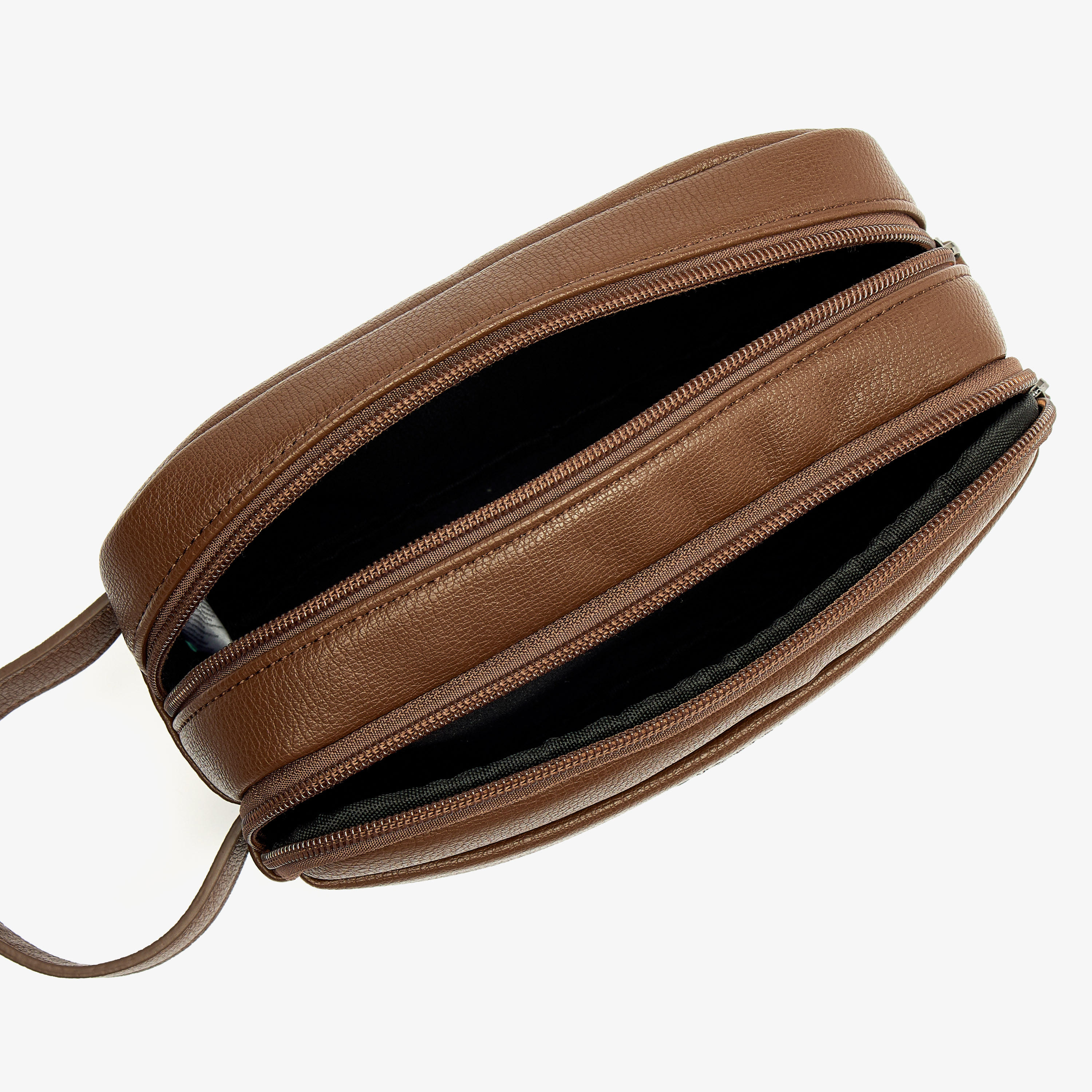 شنطة صغيرة سادة بسحاب إغلاق وحزام معصم من دوتشيني-men-bags-image-5