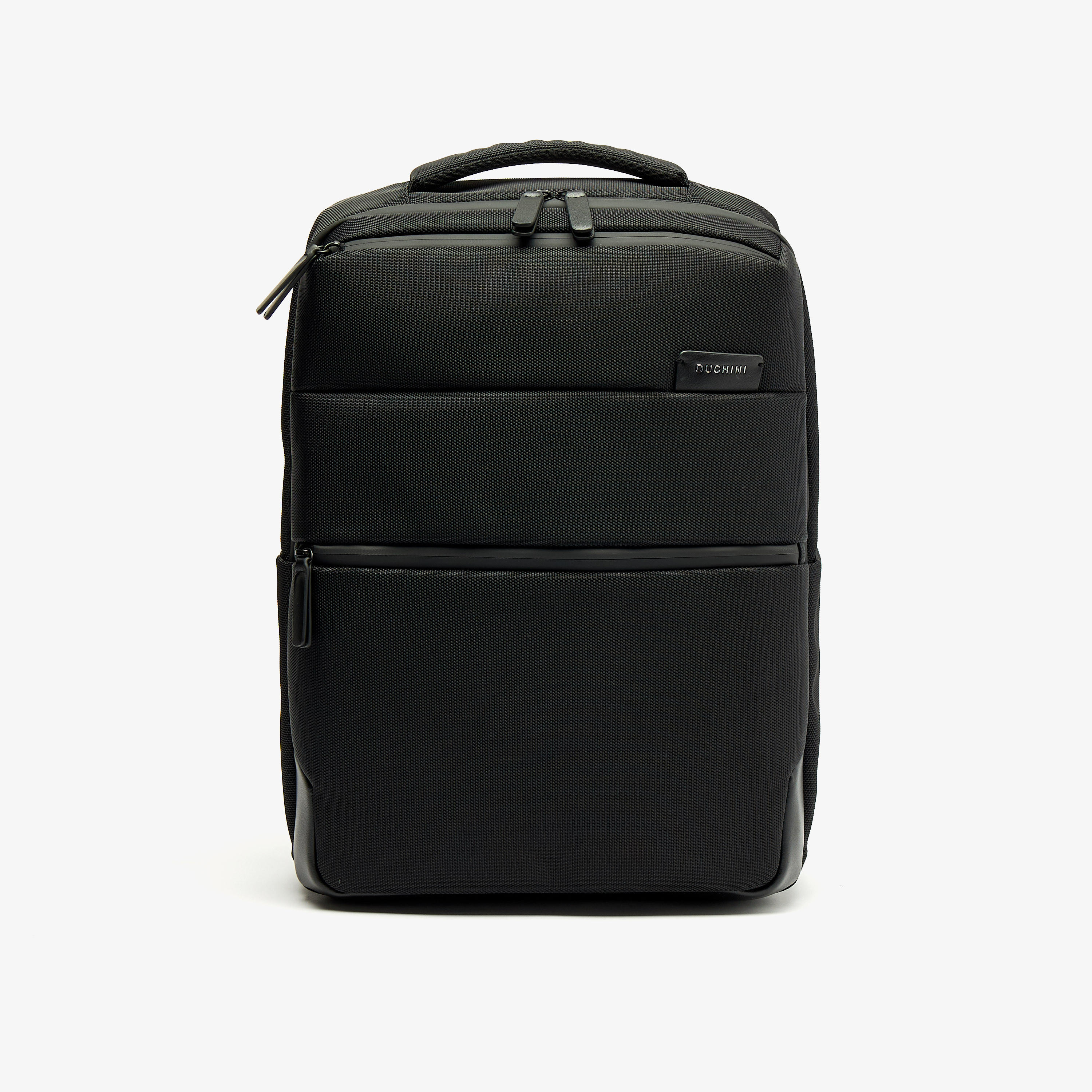 Duchini Solid Backpack with Adjustable Straps and Zip Closure-men-bags-image-1