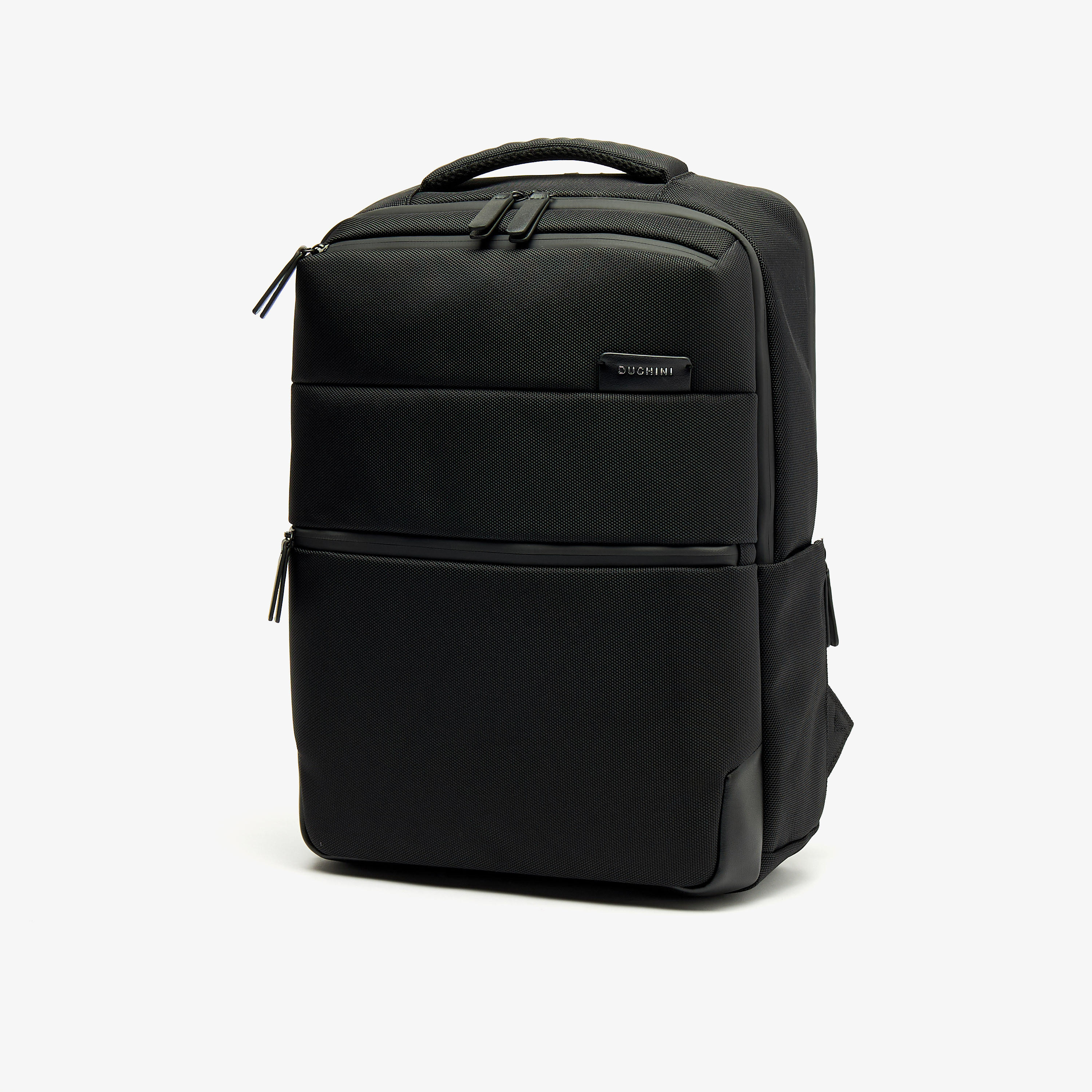 Duchini Solid Backpack with Adjustable Straps and Zip Closure-men-bags-image-2