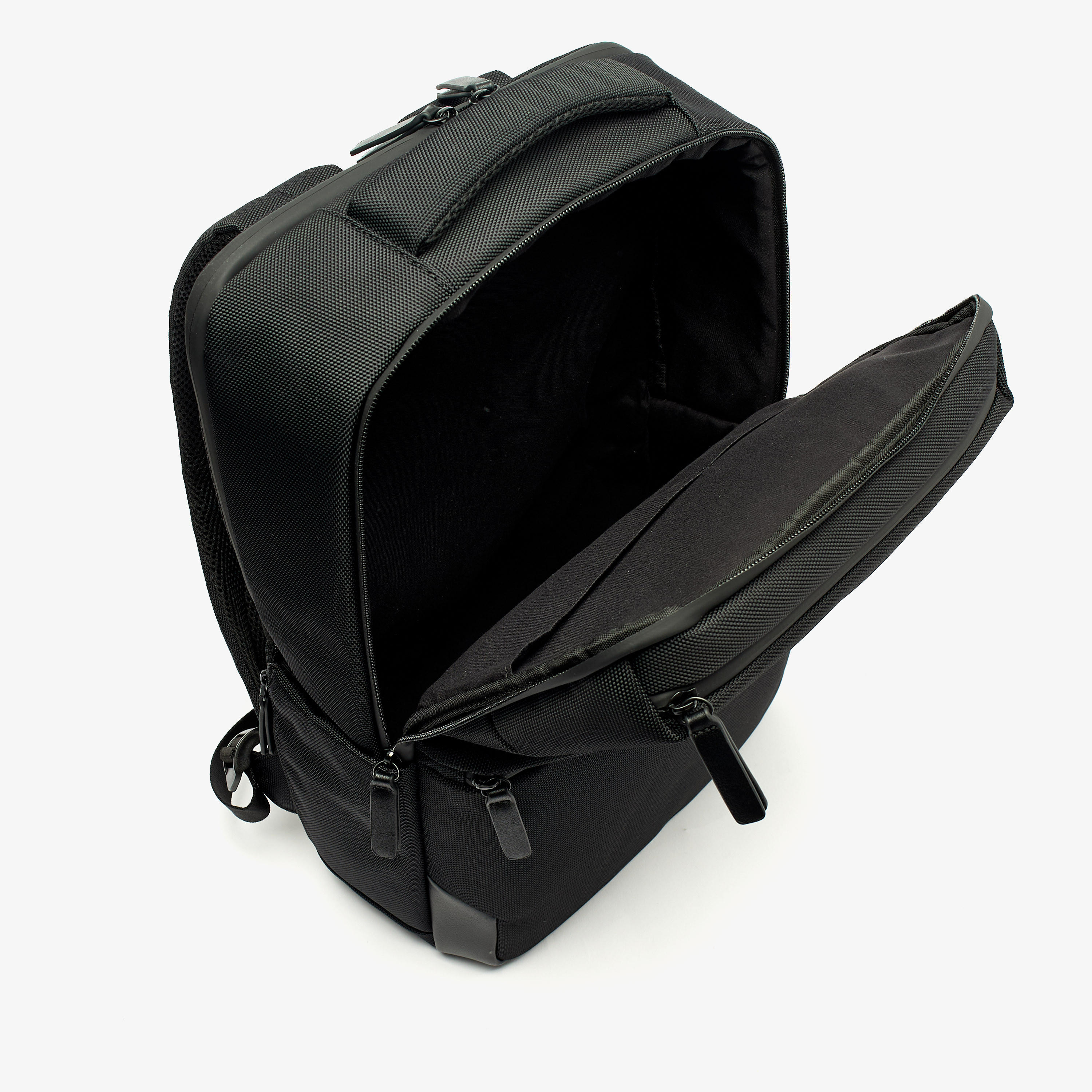 Duchini Solid Backpack with Adjustable Straps and Zip Closure-men-bags-image-6