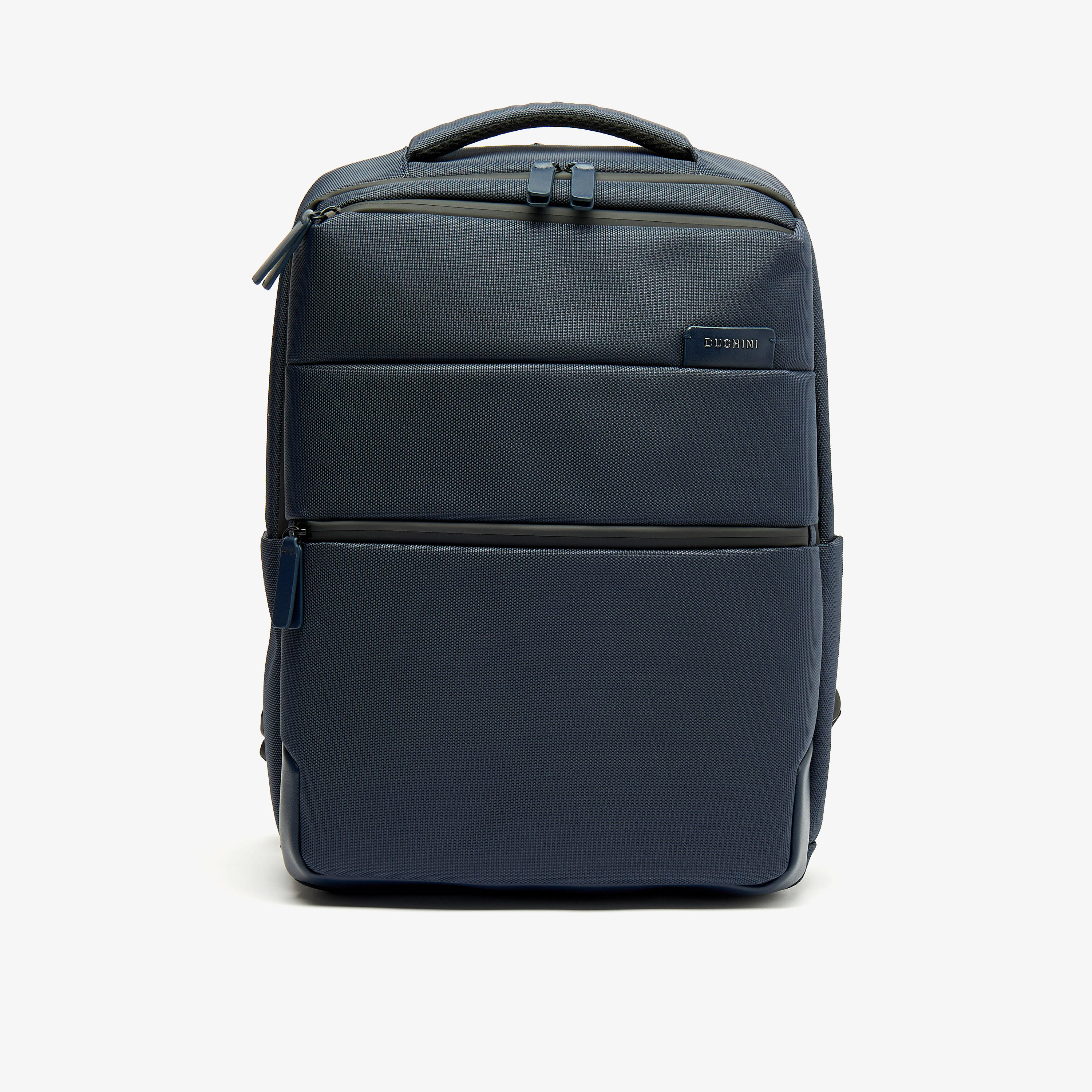 Duchini Solid Backpack with Adjustable Straps and Zip Closure-men-bags-image-1