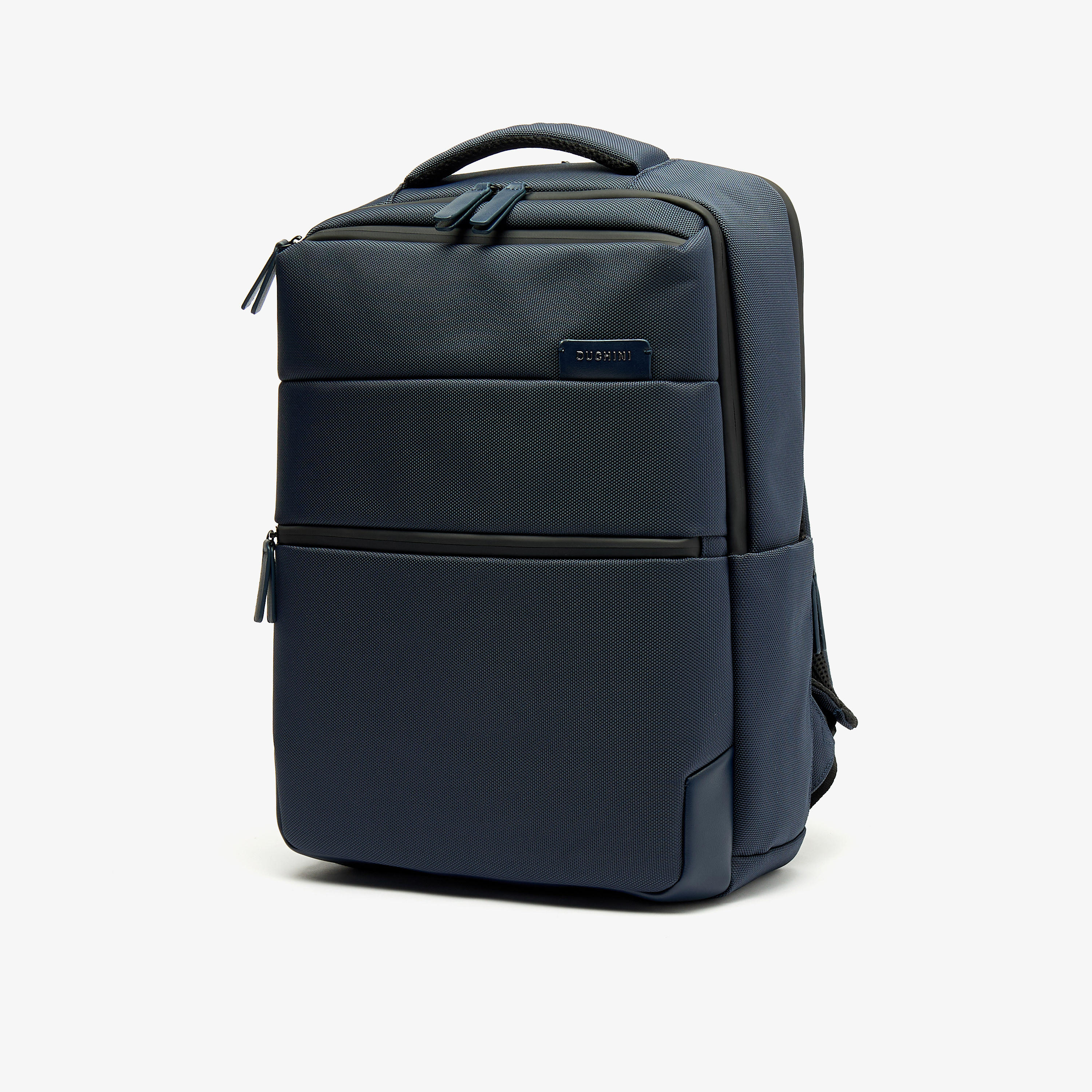 Duchini Solid Backpack with Adjustable Straps and Zip Closure-men-bags-image-2
