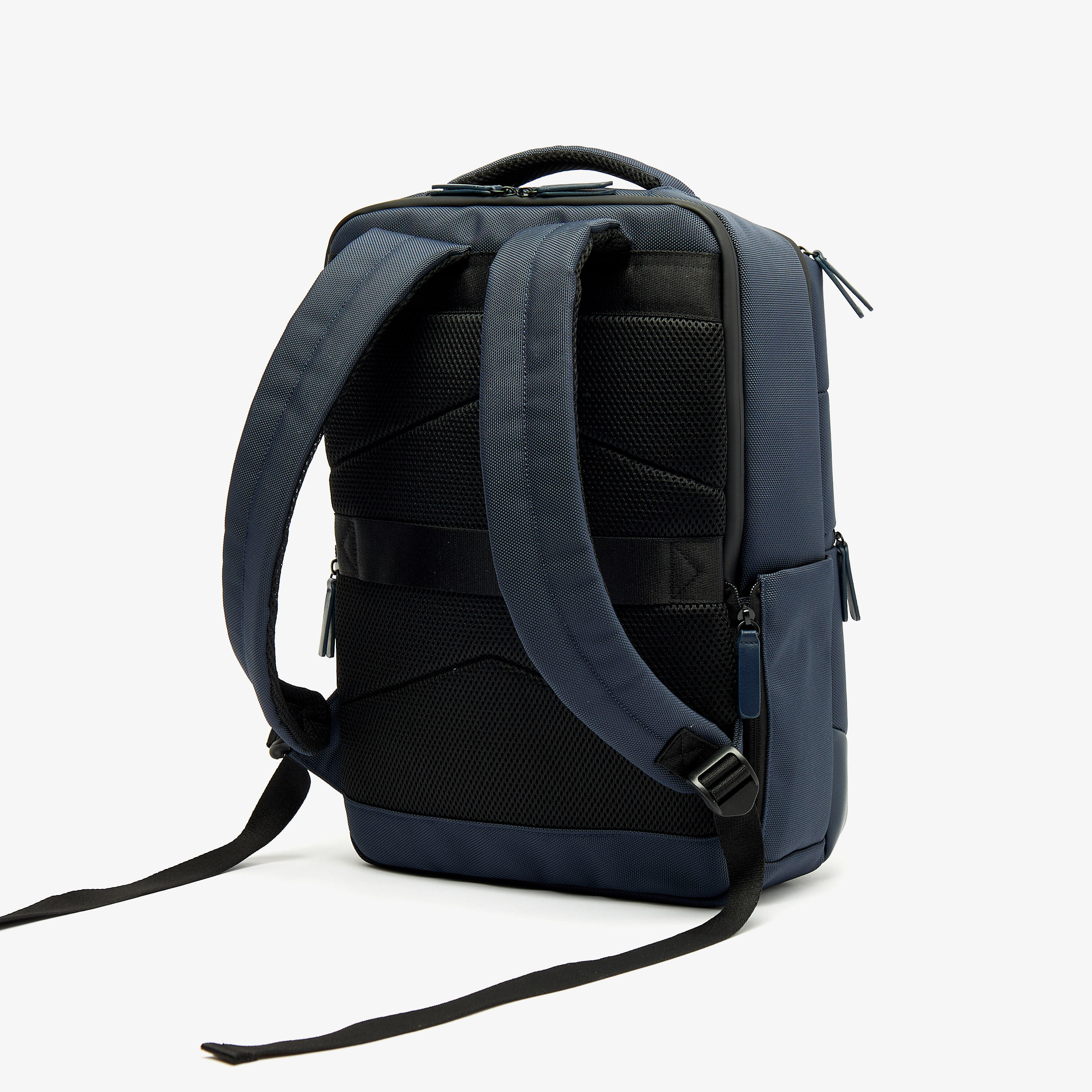 Duchini Solid Backpack with Adjustable Straps and Zip Closure-men-bags-image-3
