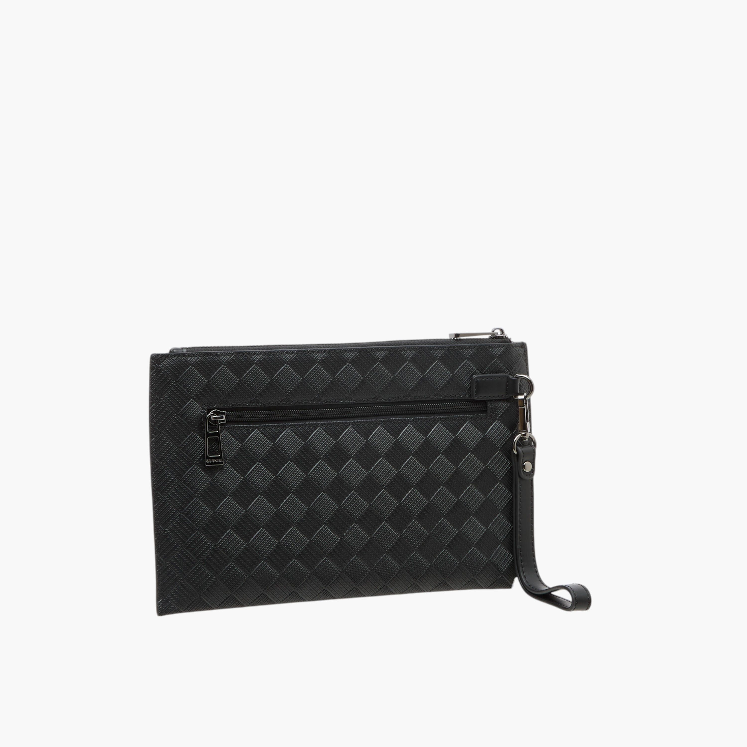 حامل بطاقات بارز الملمس بسحاب إغلاق من دوتشيني-men-beltsandwallets-wallets-image-2