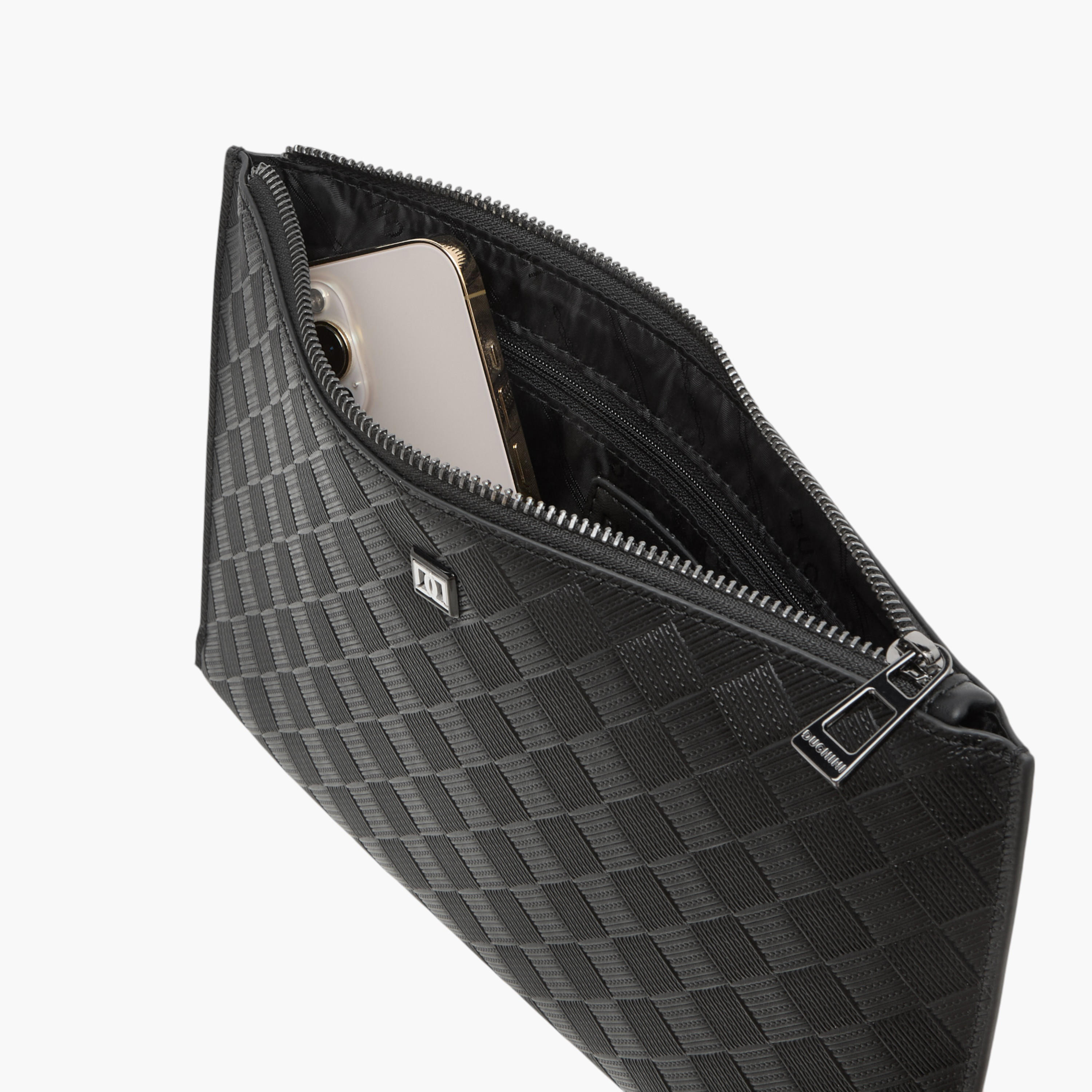 حامل بطاقات بارز الملمس بسحاب إغلاق من دوتشيني-men-beltsandwallets-wallets-image-6