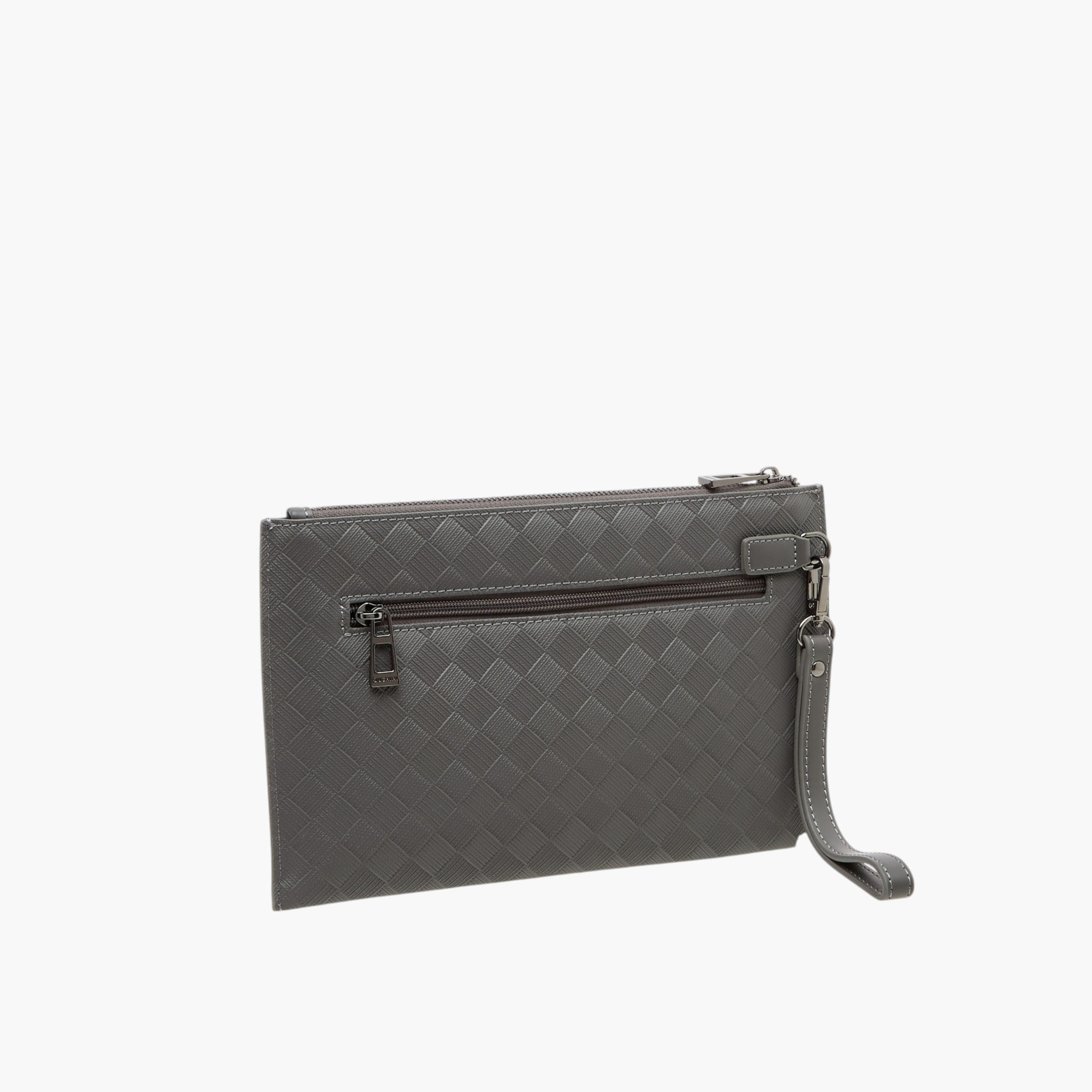 حامل بطاقات بارز الملمس بسحاب إغلاق من دوتشيني-men-beltsandwallets-wallets-image-2