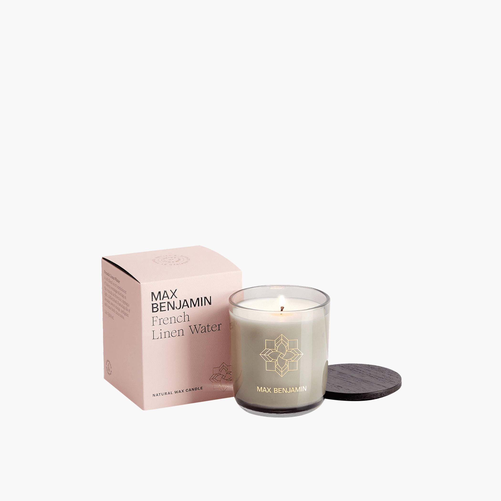 شمعة برائحة عشب الليمون والزنجبيل مع غطاء من ماكس بنجامين - 210 جرام-household-homefragrance-candles-image-1