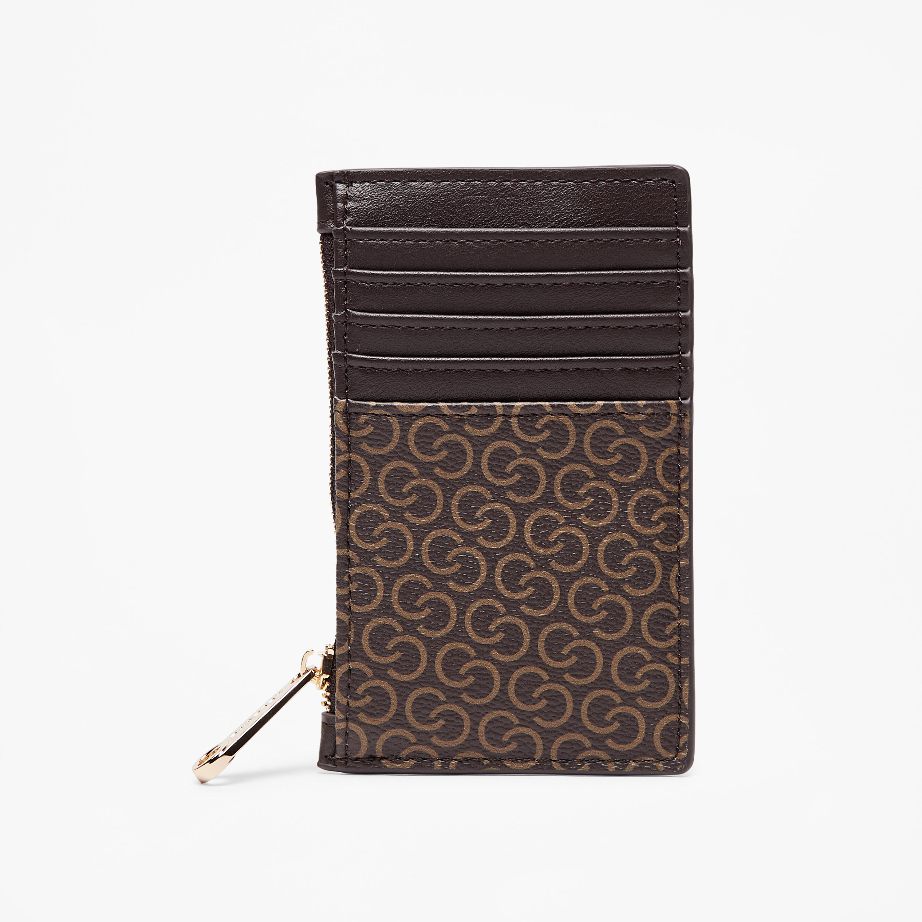 Celeste Monogram Print Card Holder with Zip Closure-women-bagsandwallets-wallets-image-2