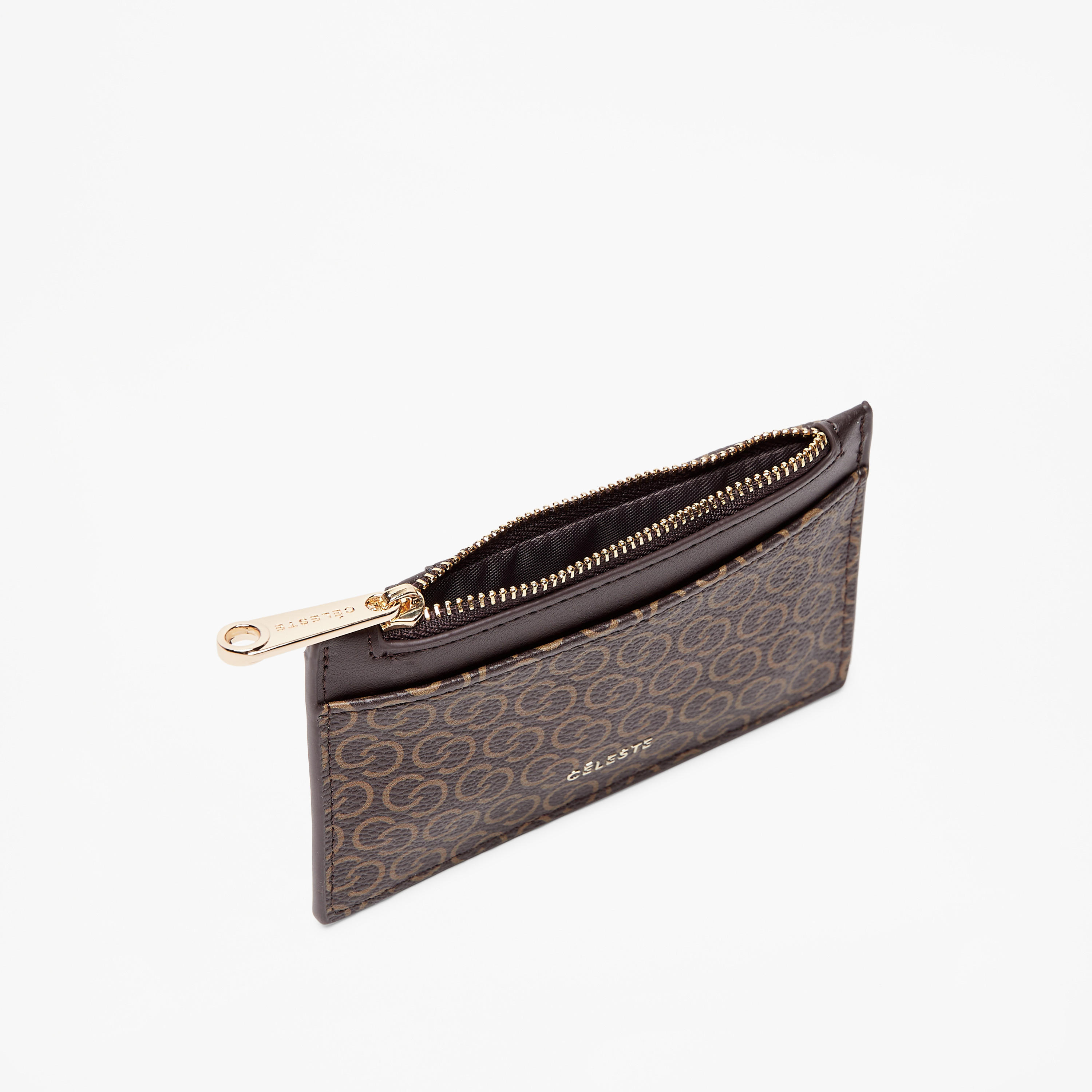 Celeste Monogram Print Card Holder with Zip Closure-women-bagsandwallets-wallets-image-4