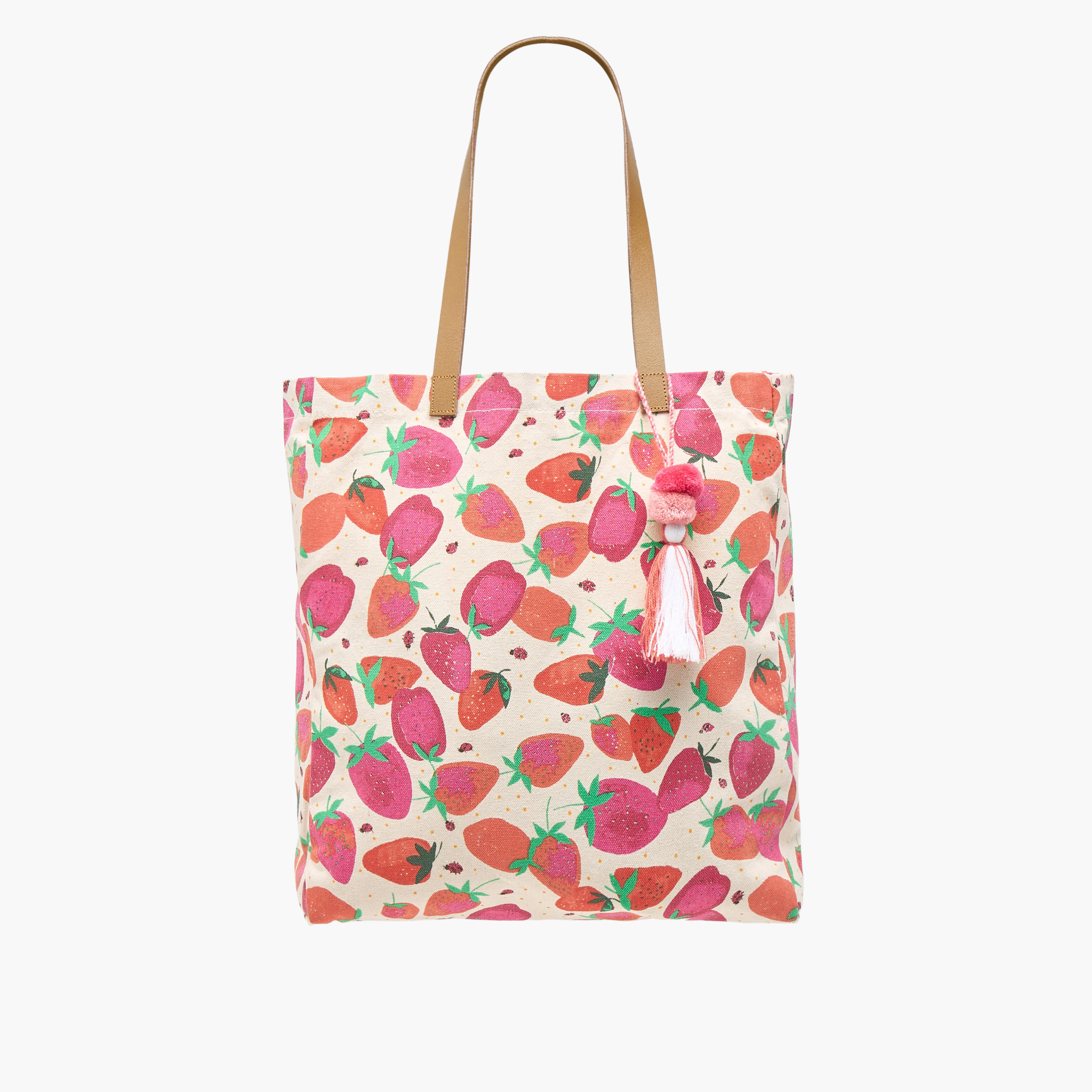 شنطة توتي بمقابض مزدوجة وطبعات فراولة-women-bagsandwallets-handbags-image-1