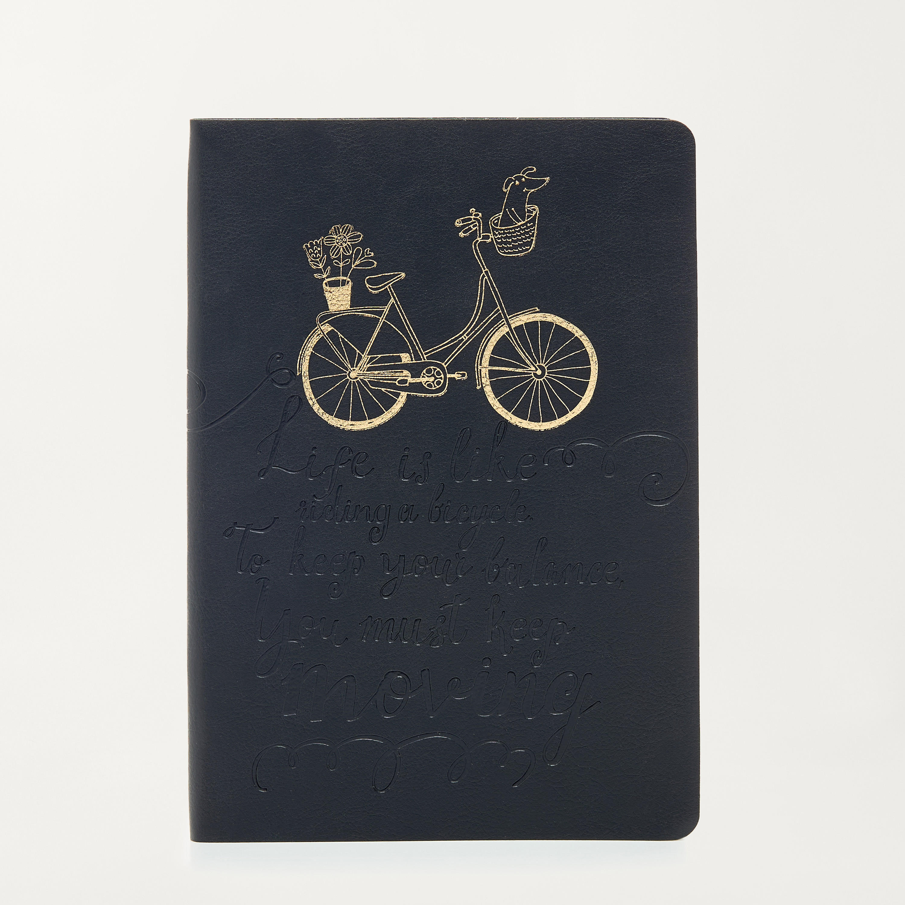 Slogan Embossed 80-Sheet Soft Cover A5 Journal-school-stationery-planners-image-1