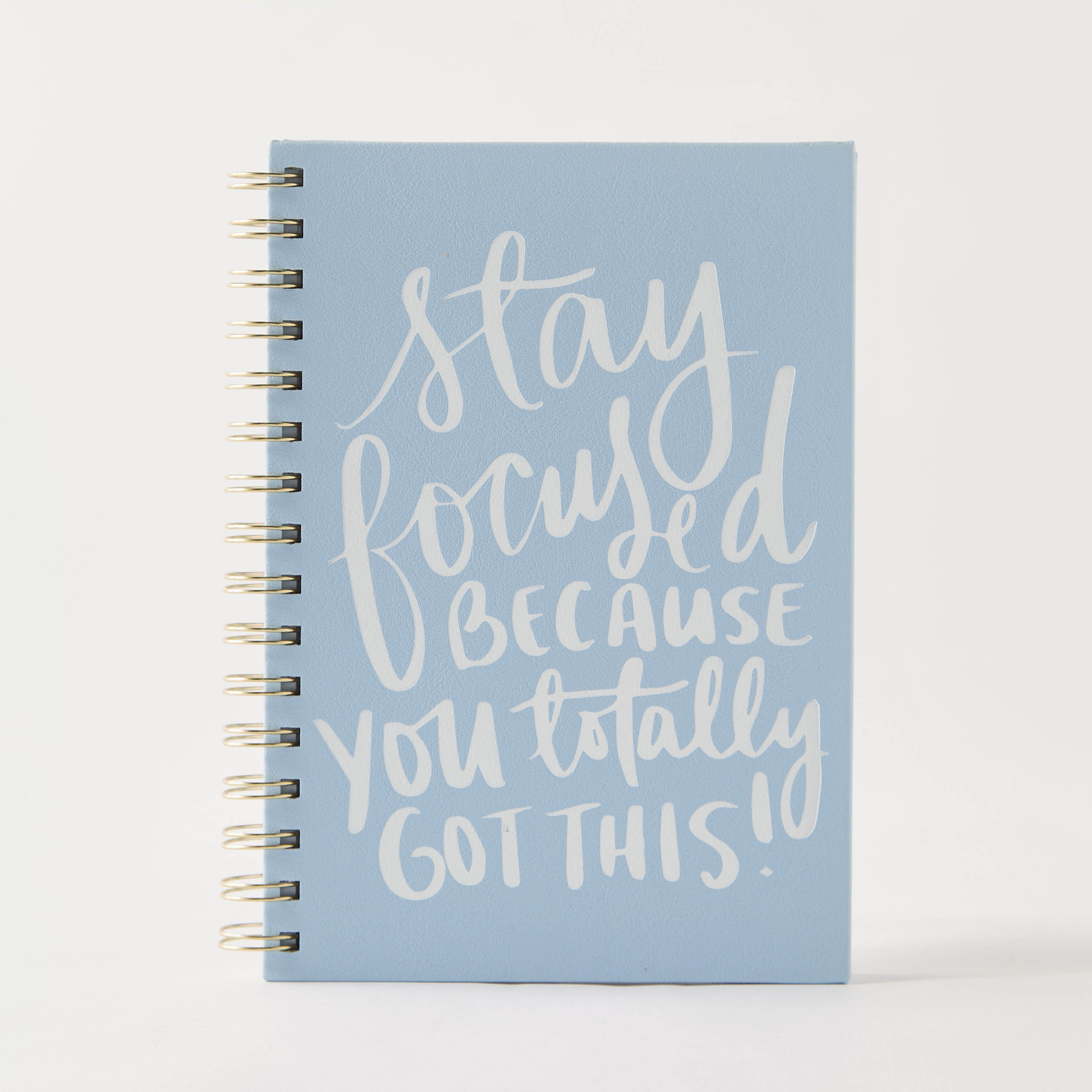 Slogan Print Ruled Spiral Bound A5 Notebook-school-stationery-notebooks-image-1