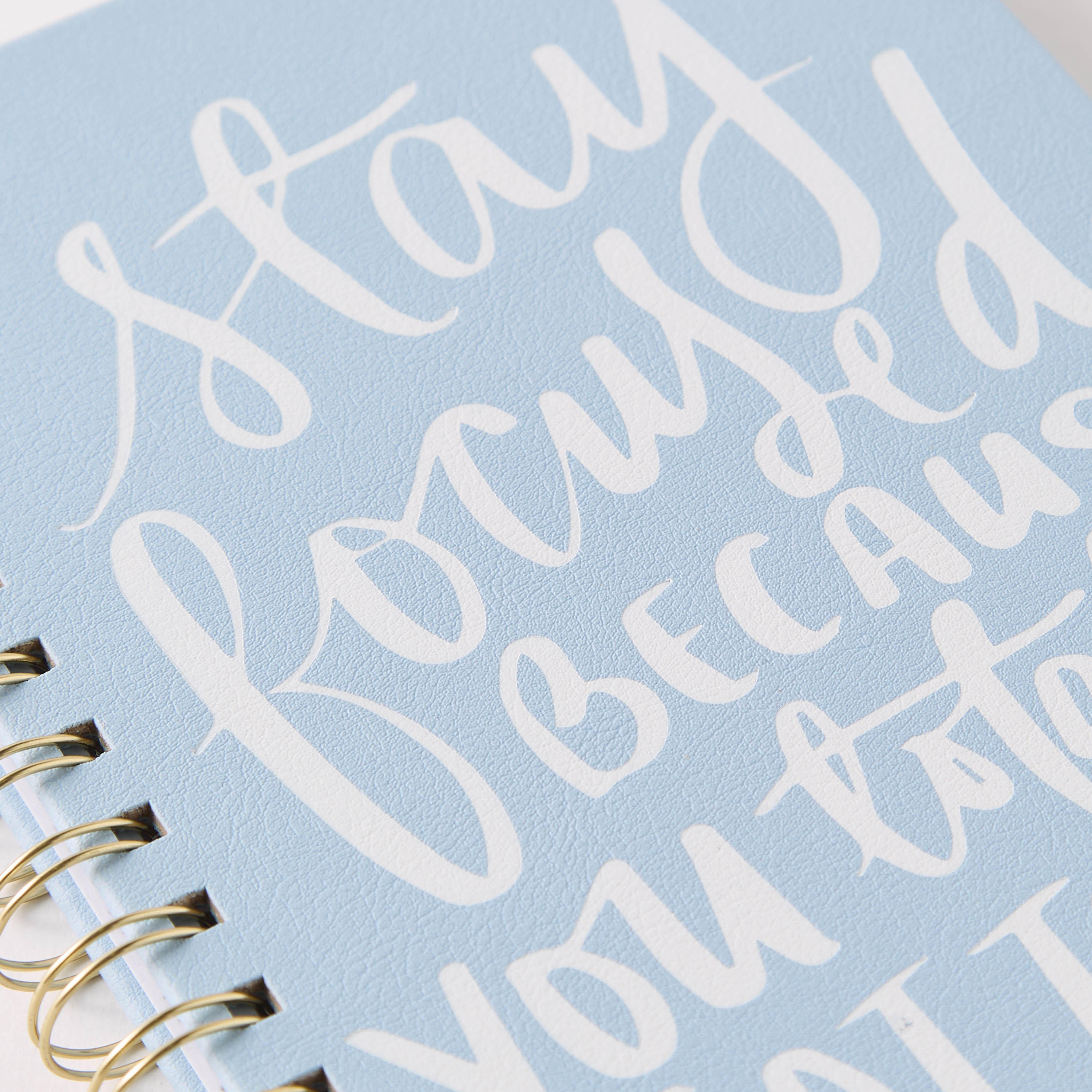 Slogan Print Ruled Spiral Bound A5 Notebook-school-stationery-notebooks-image-4