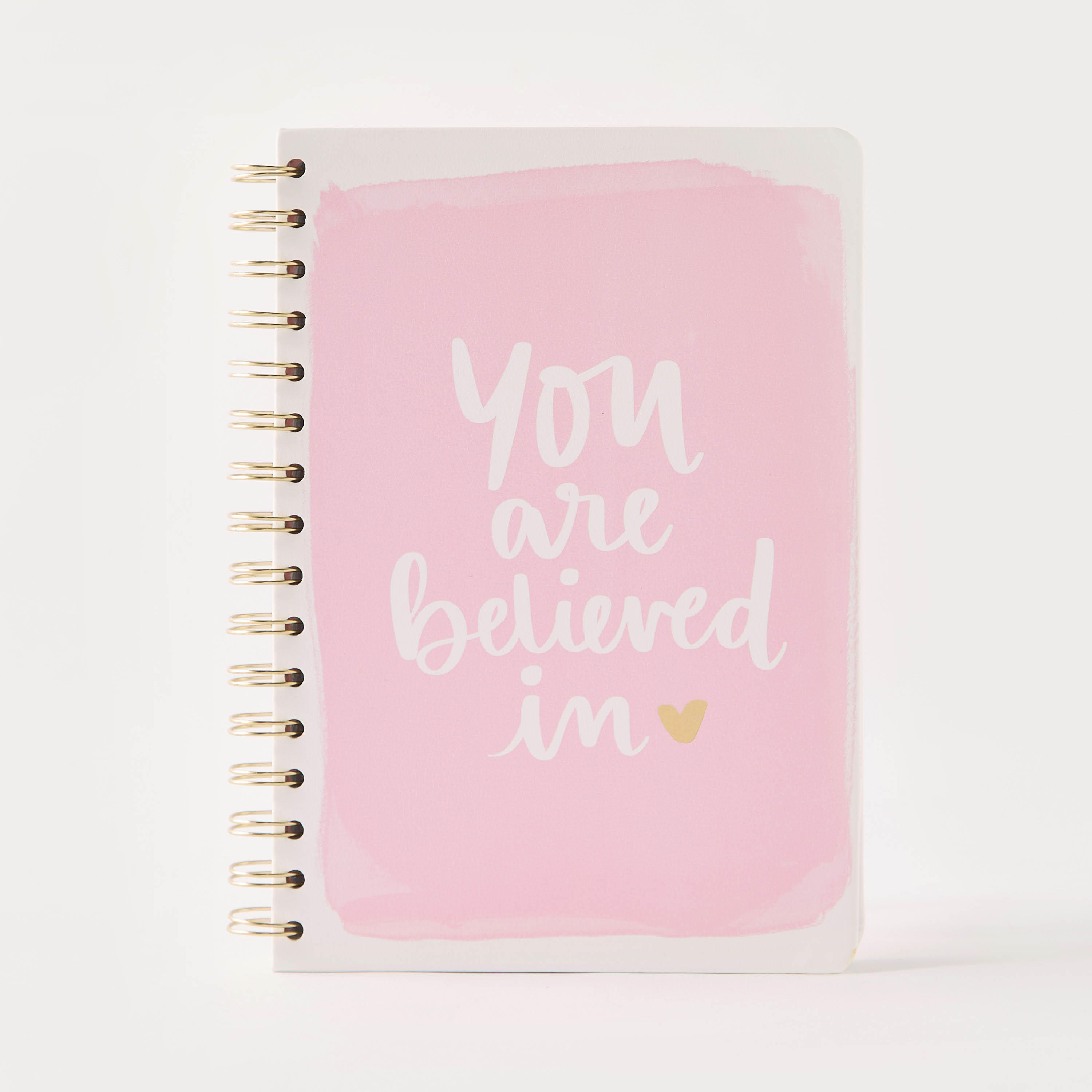 Slogan Print Ruled Spiral Bound A5 Notebook-school-stationery-notebooks-image-1