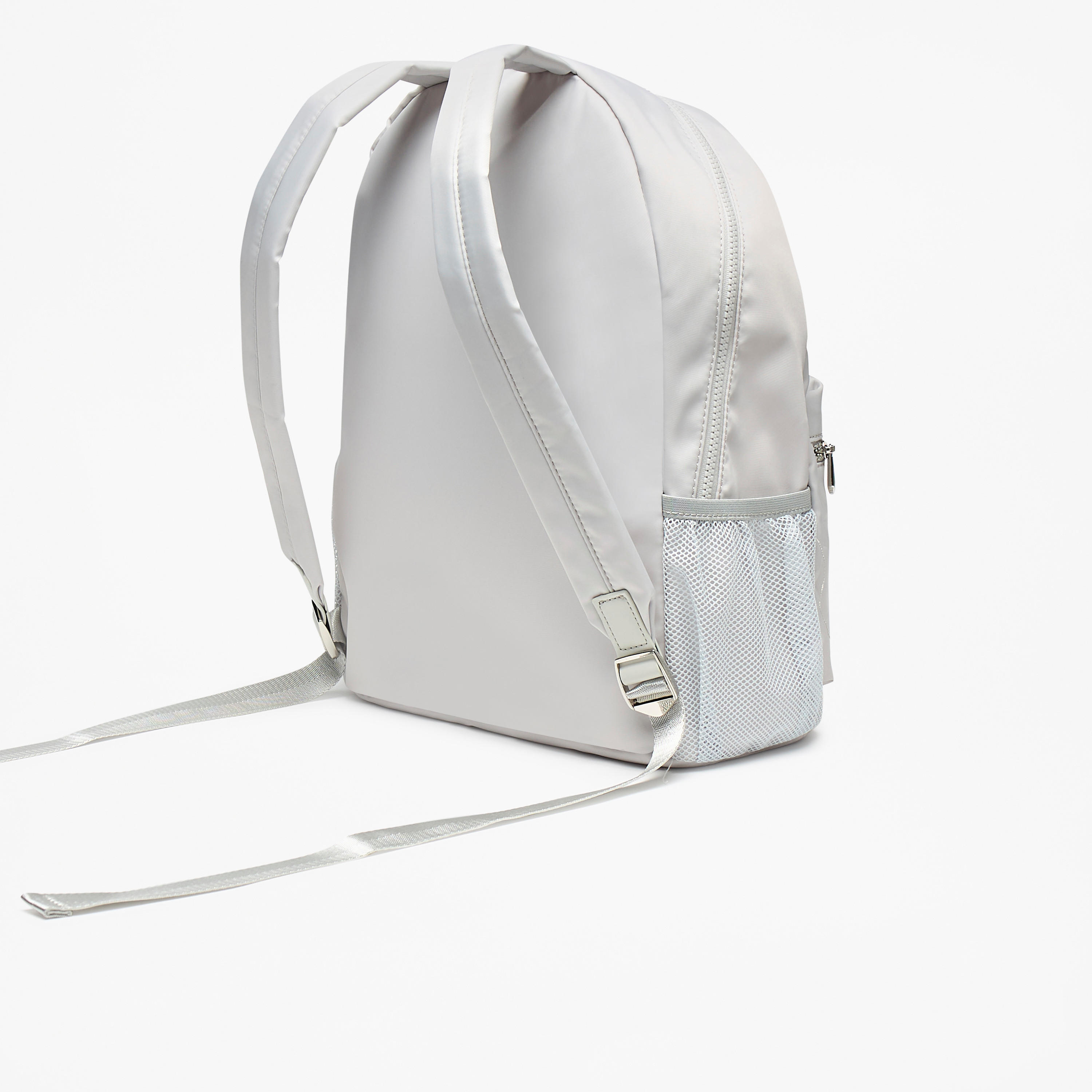 Missy Logo Applique Backpack with Adjustable Straps and Zip Closure - 31x40x13 cm-men-bags-image-3